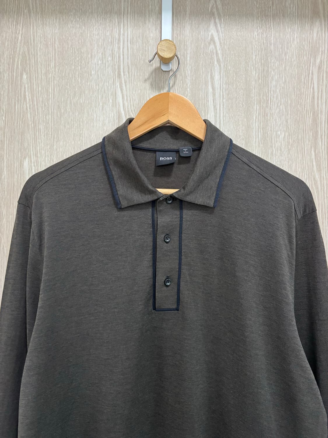 휴고보스 HugoBoss 긴팔카라티 XL/다크브라운 상품이미지2