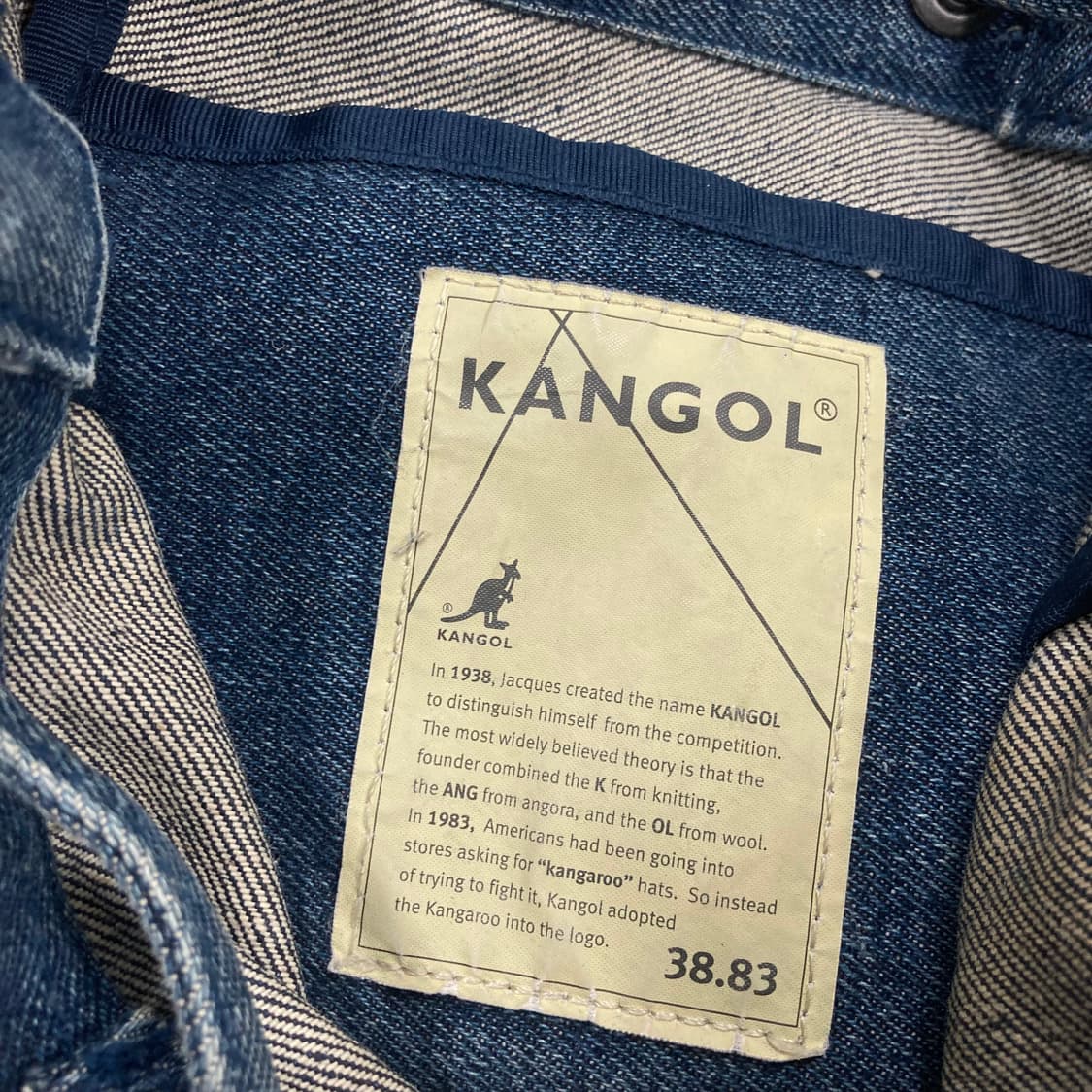 캉골 데님 베이직 로고 버킷백 상품이미지3