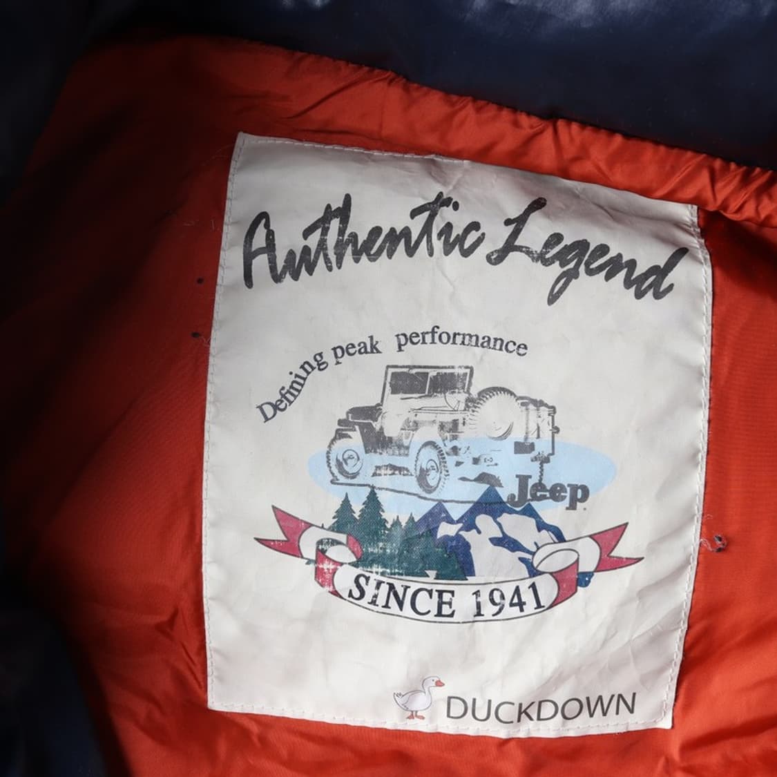 Jeep 아메리칸 레전드 배색 덕다운 패딩 조끼 XL 상품이미지6