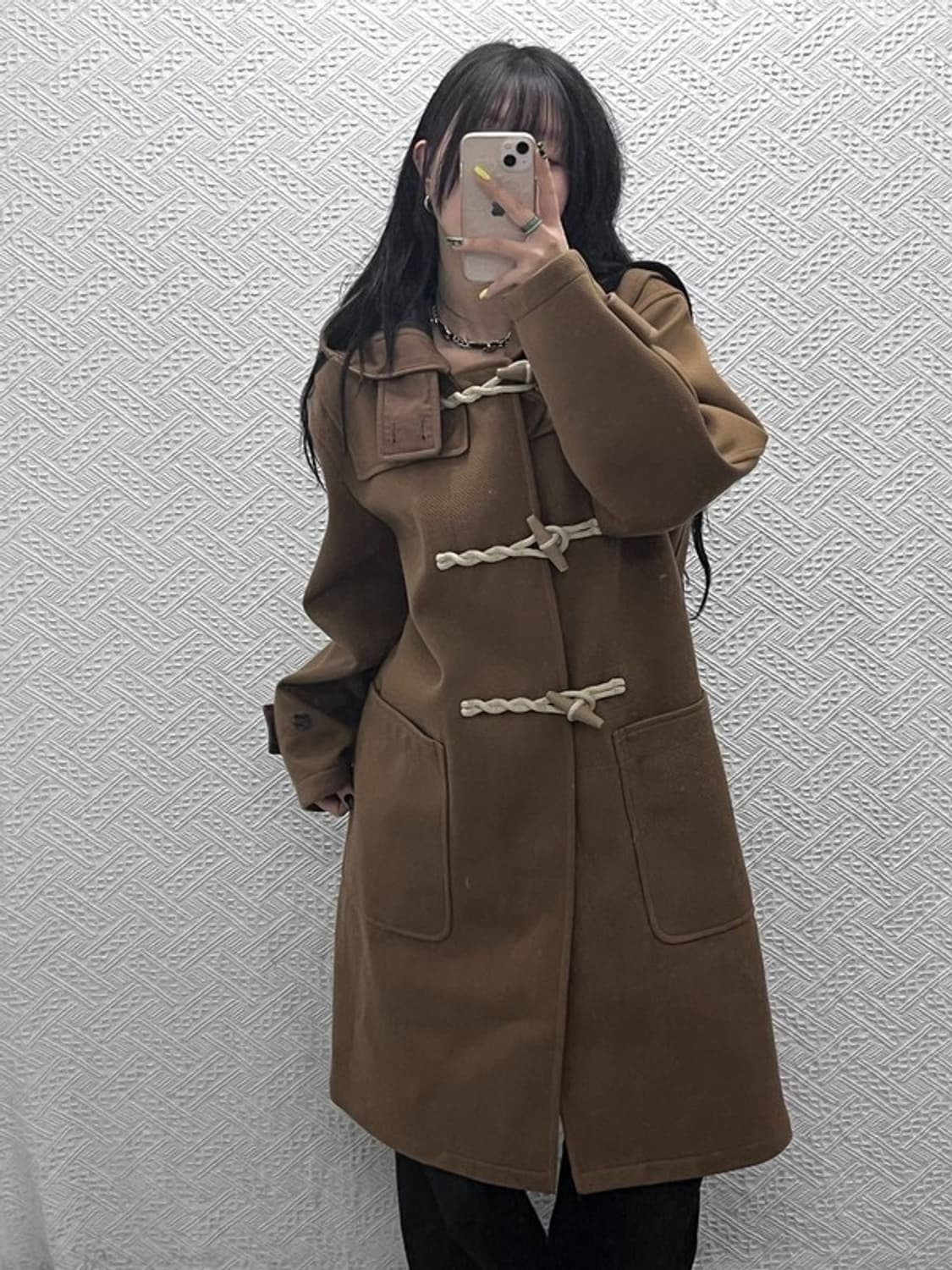 유니클로 U 블럭테크 떡볶이 더플 롱코트 S C07452 상품이미지2