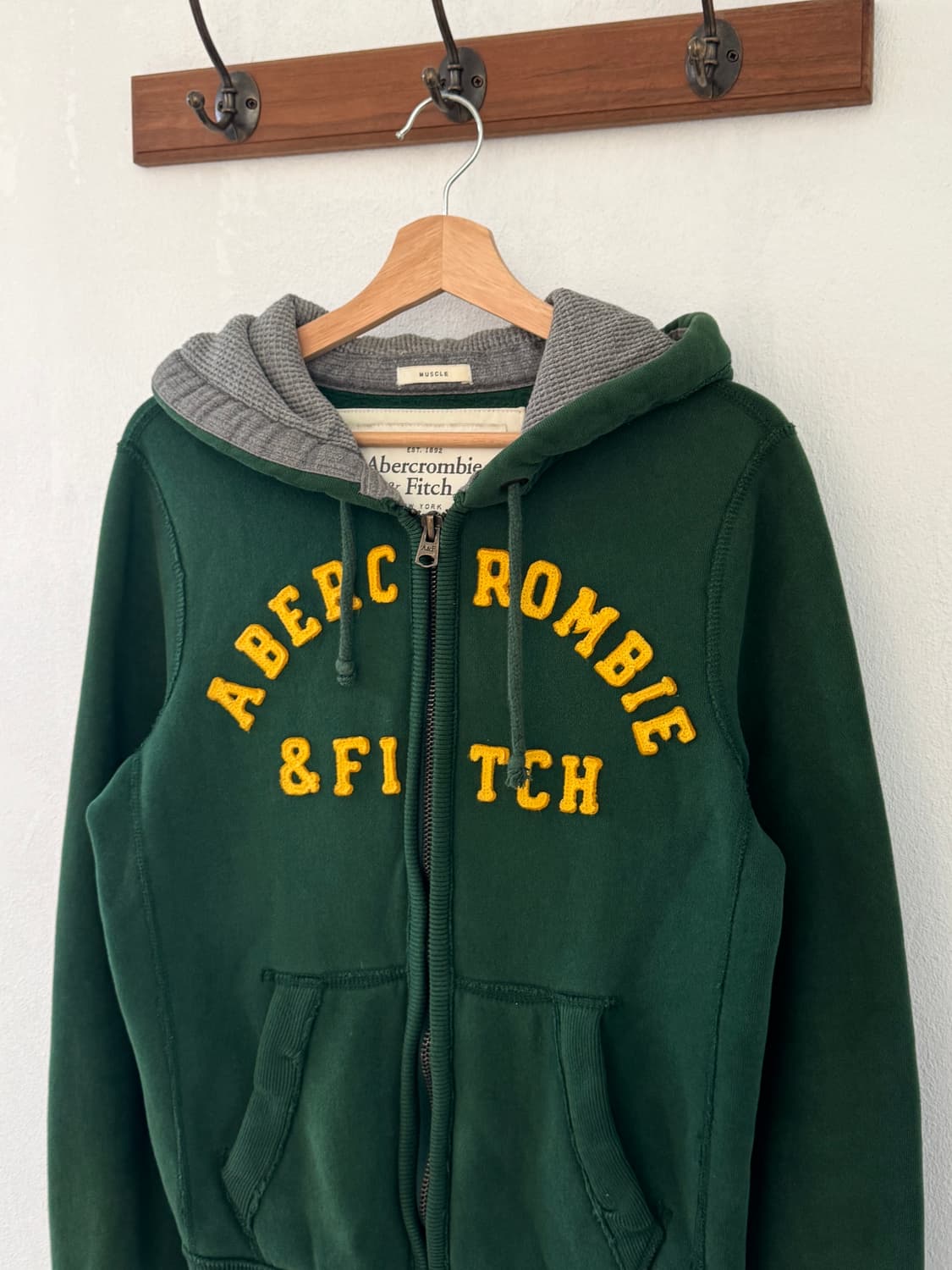 아베크롬비 딥그린 후드집업 상품이미지1
