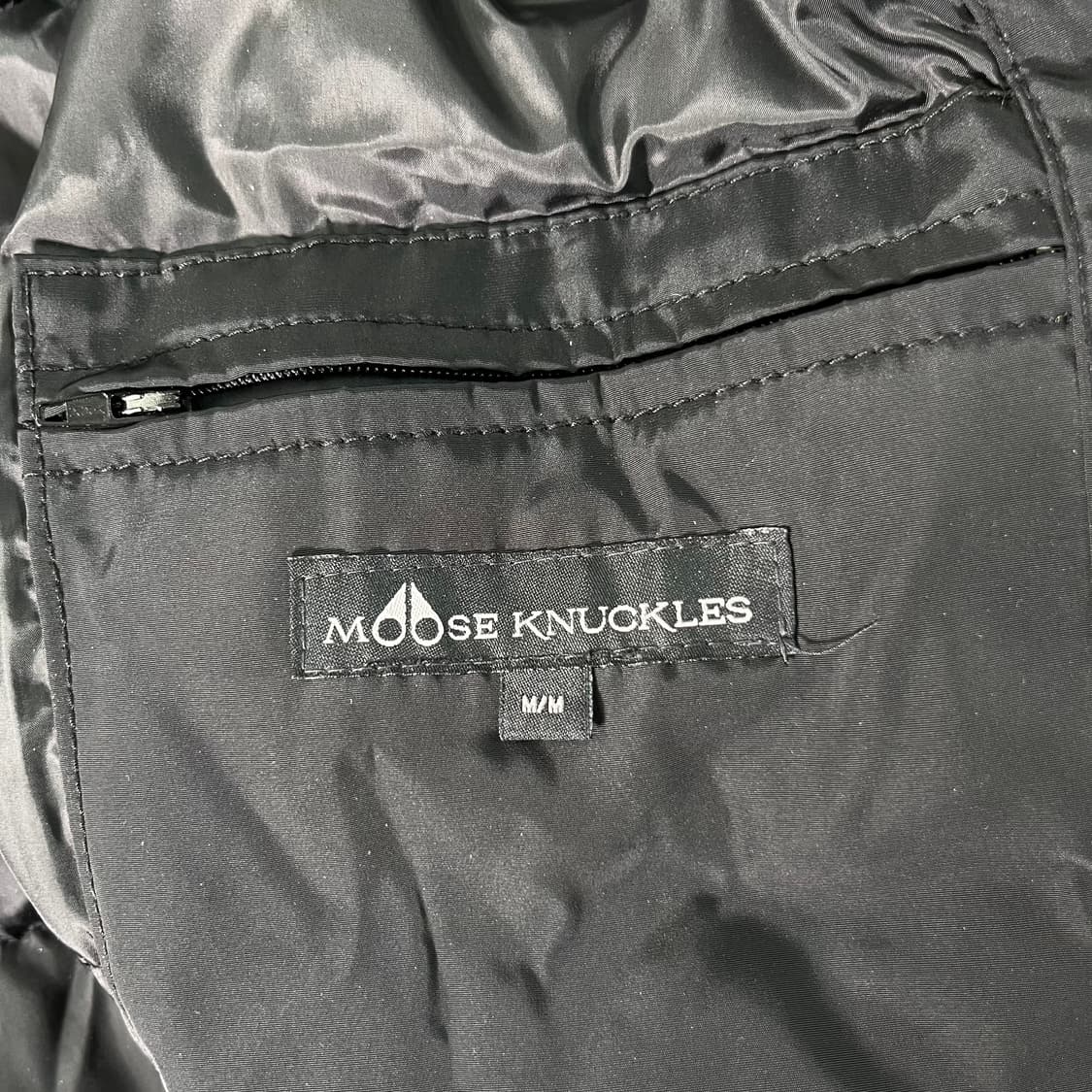 100 무스너클 스틸링 블랙 폭스퍼 구스다운 롱패딩 상품이미지7