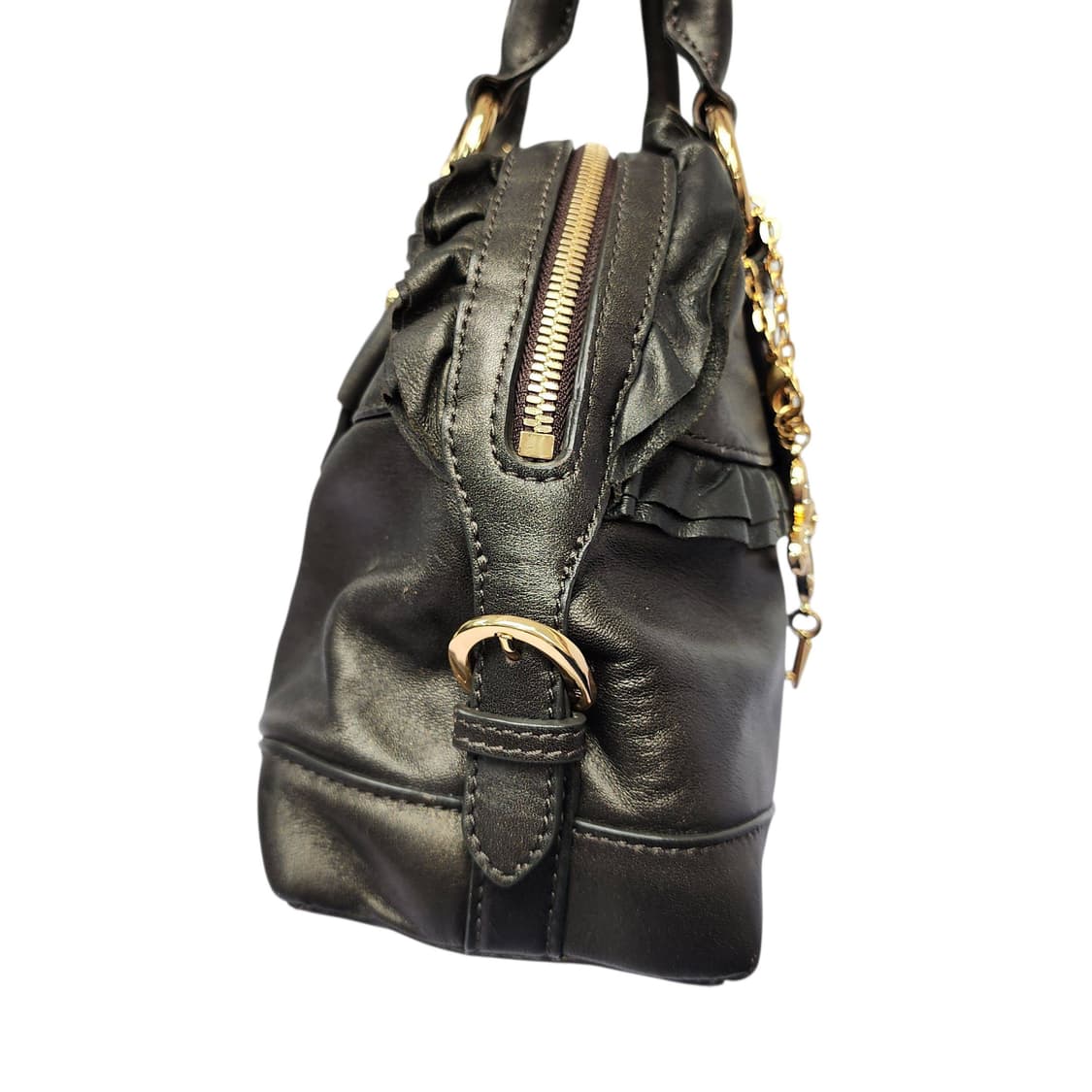 Vincis bench 빈치스벤치 가죽 프릴 토트백 상품이미지4