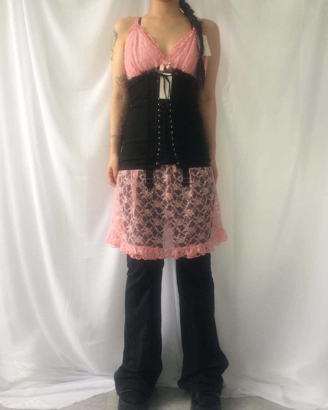 Lace see through sleeveless onepeice 상품이미지7