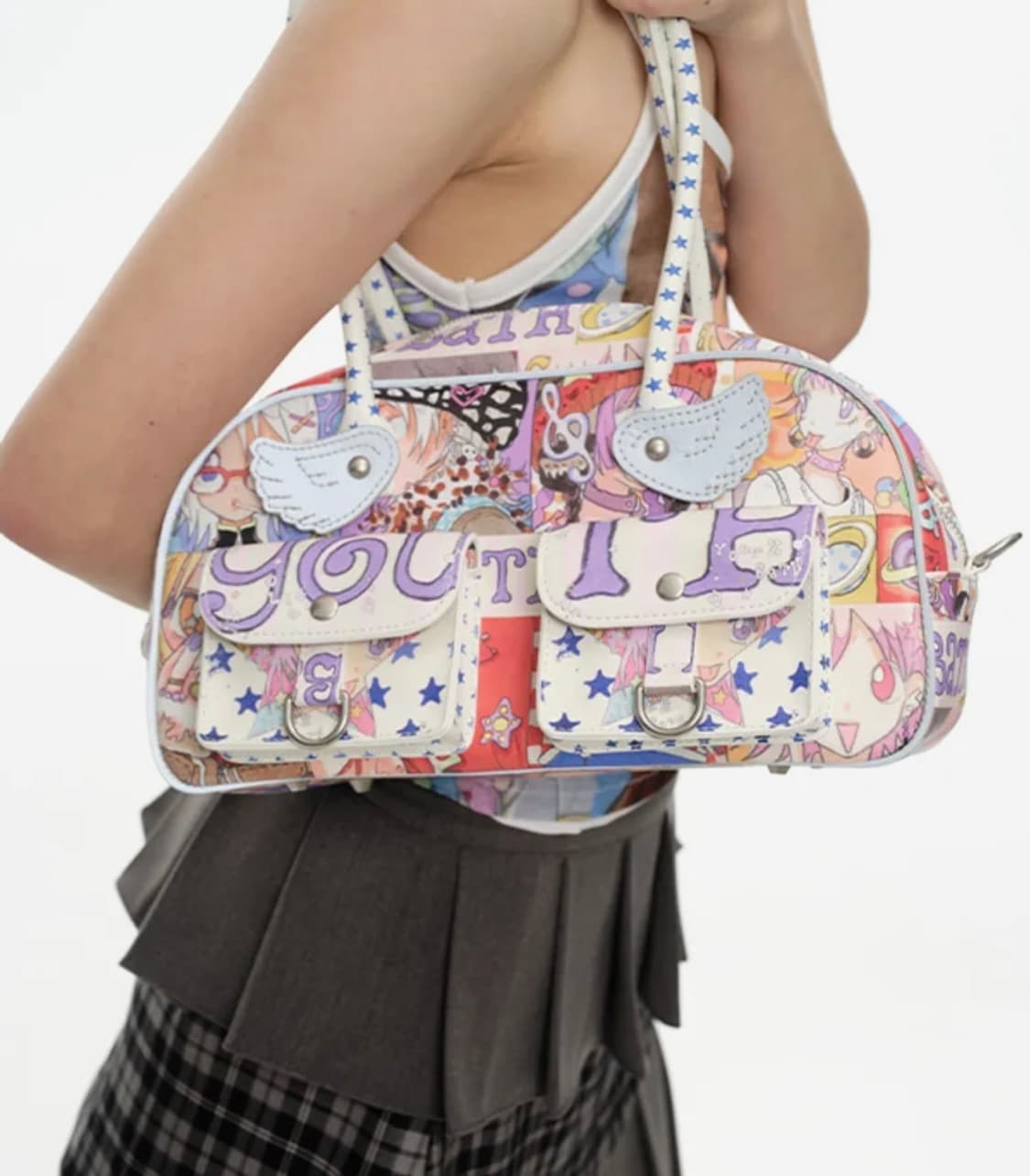 유쓰배쓰 그래픽 윙 숄더백 YOUTHBATH YB  X Oliwa 상품이미지4