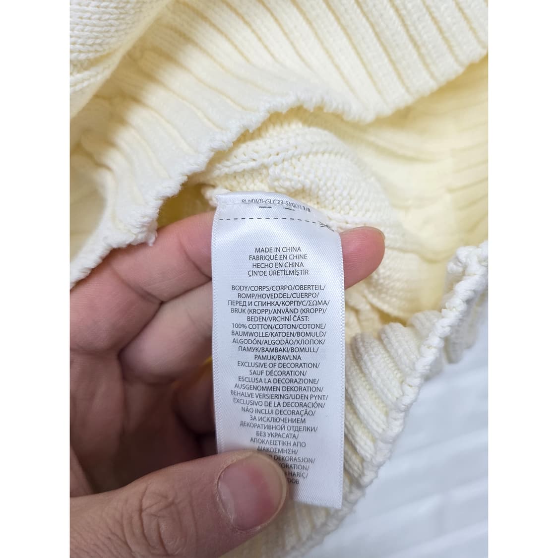 택포) 폴로 랄프로렌 케이블 니트 S 상품이미지3