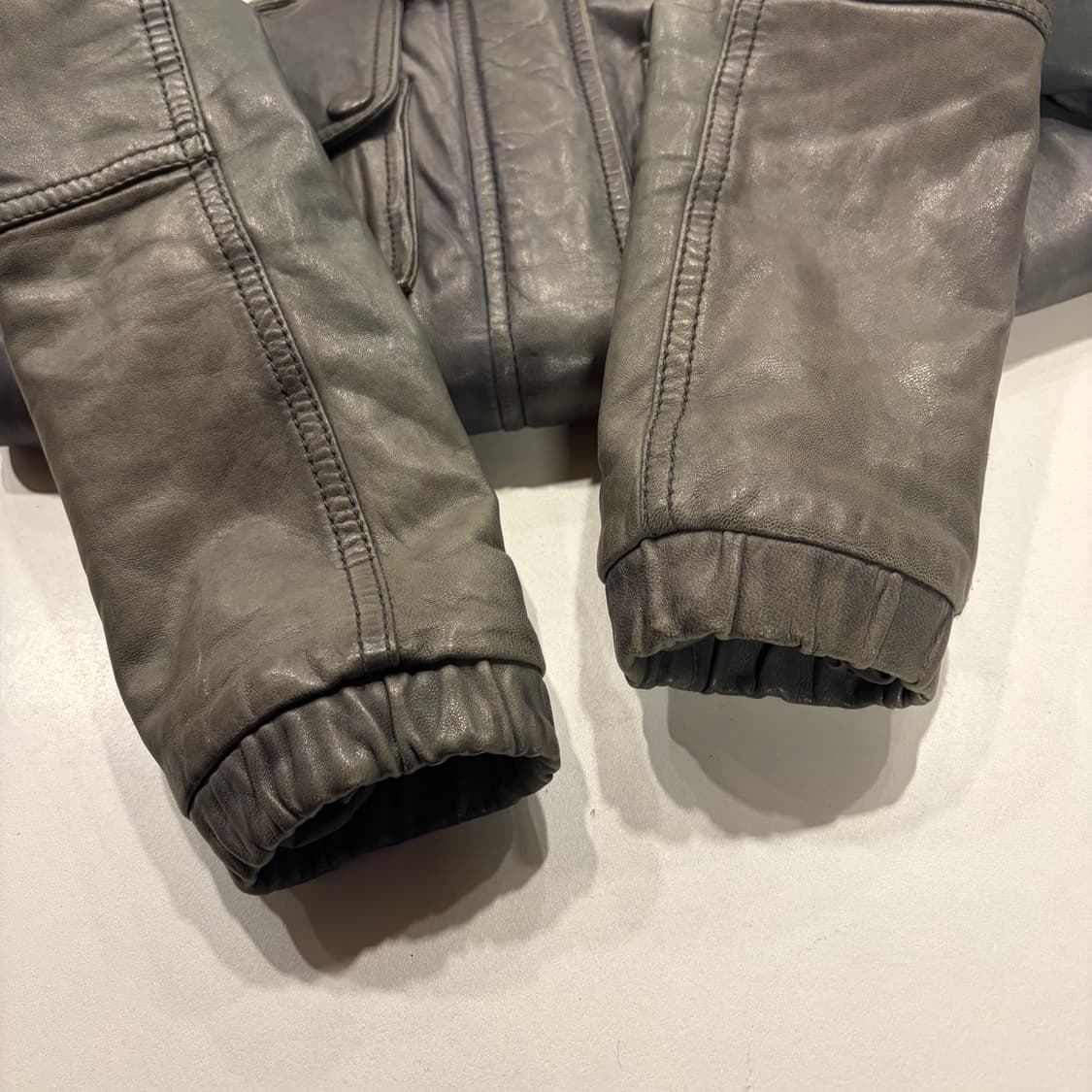 [42] 돌체앤가바나 D&G 빈티지 워싱 레더 자켓 B882 상품이미지6