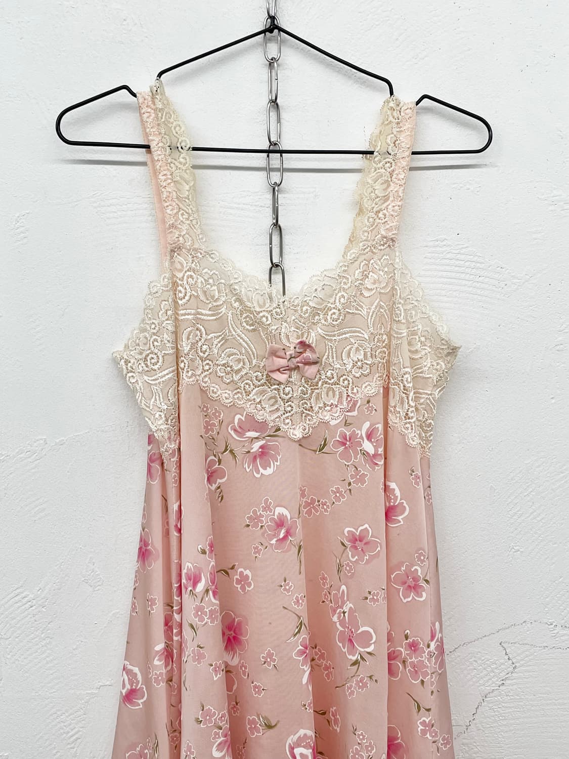 핑크 레이스 플로럴 슬립 상품이미지5