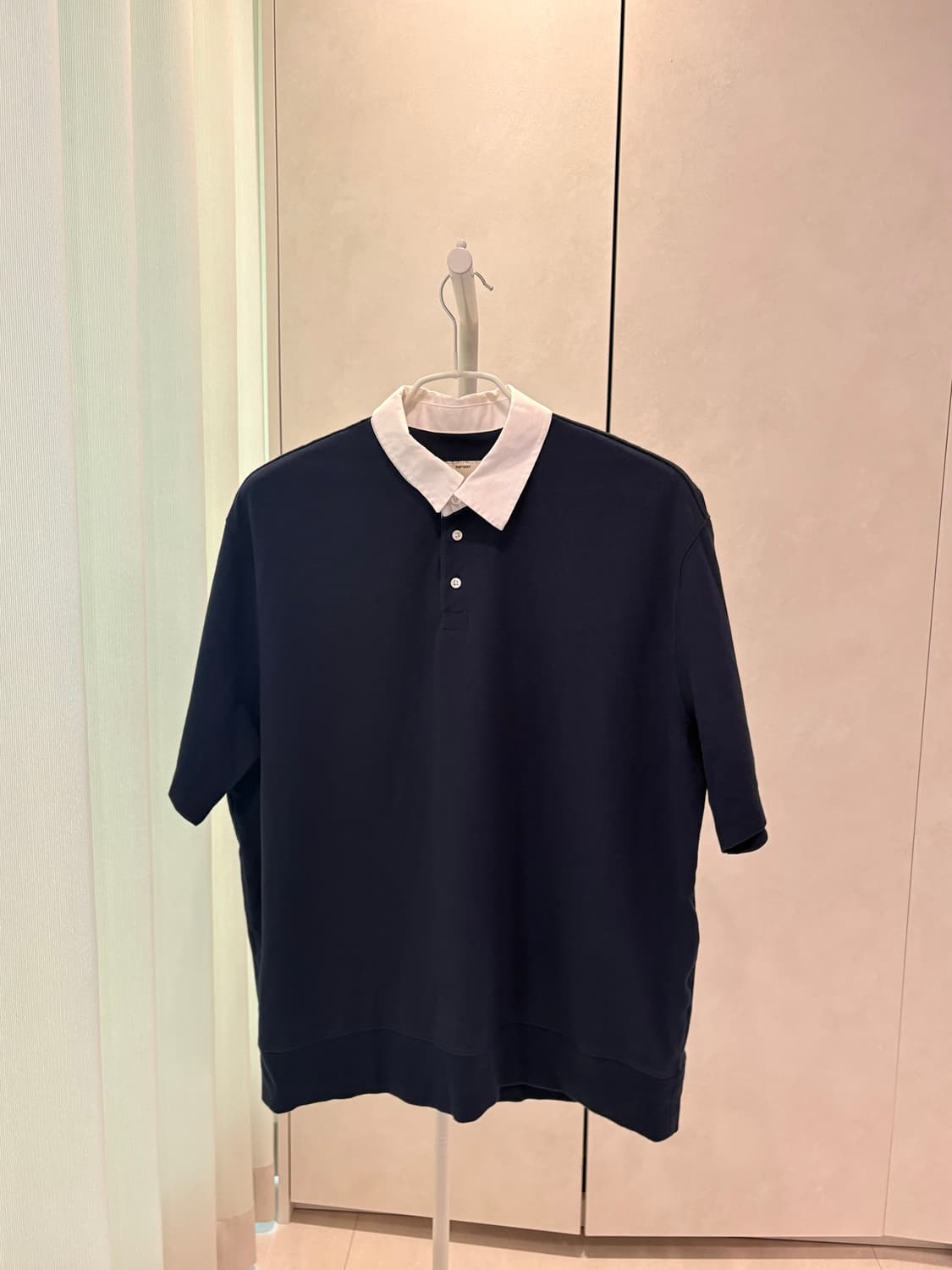 포터리 숏 슬리브 럭비 티셔츠 네이비 3사이즈 상품이미지1