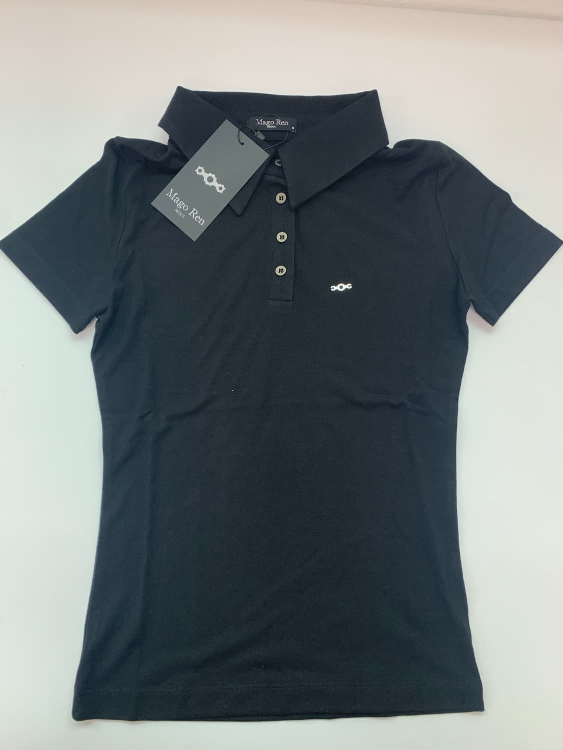 MAGOREN Metal Triclipse Polo Shirt BLACK 상품이미지6
