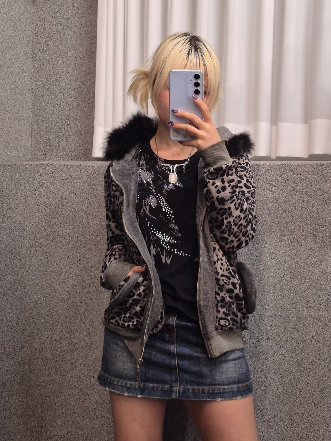 LEOPARD FUR ZIPUP 상품이미지1
