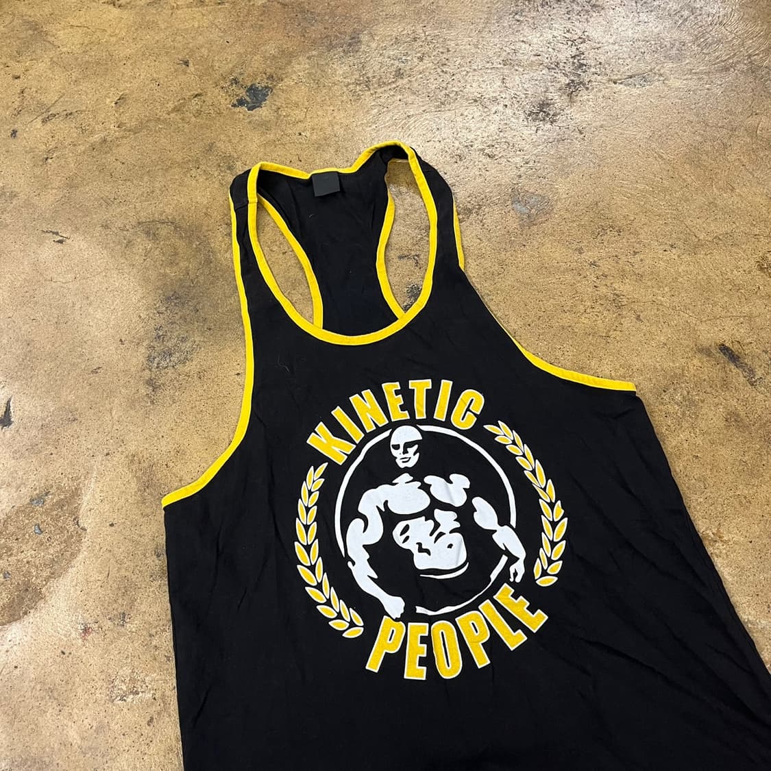 [ 정품/L ] 키네틱피플 카모플라쥬 패턴 민소매 짐웨어 상의 b14 상품이미지1