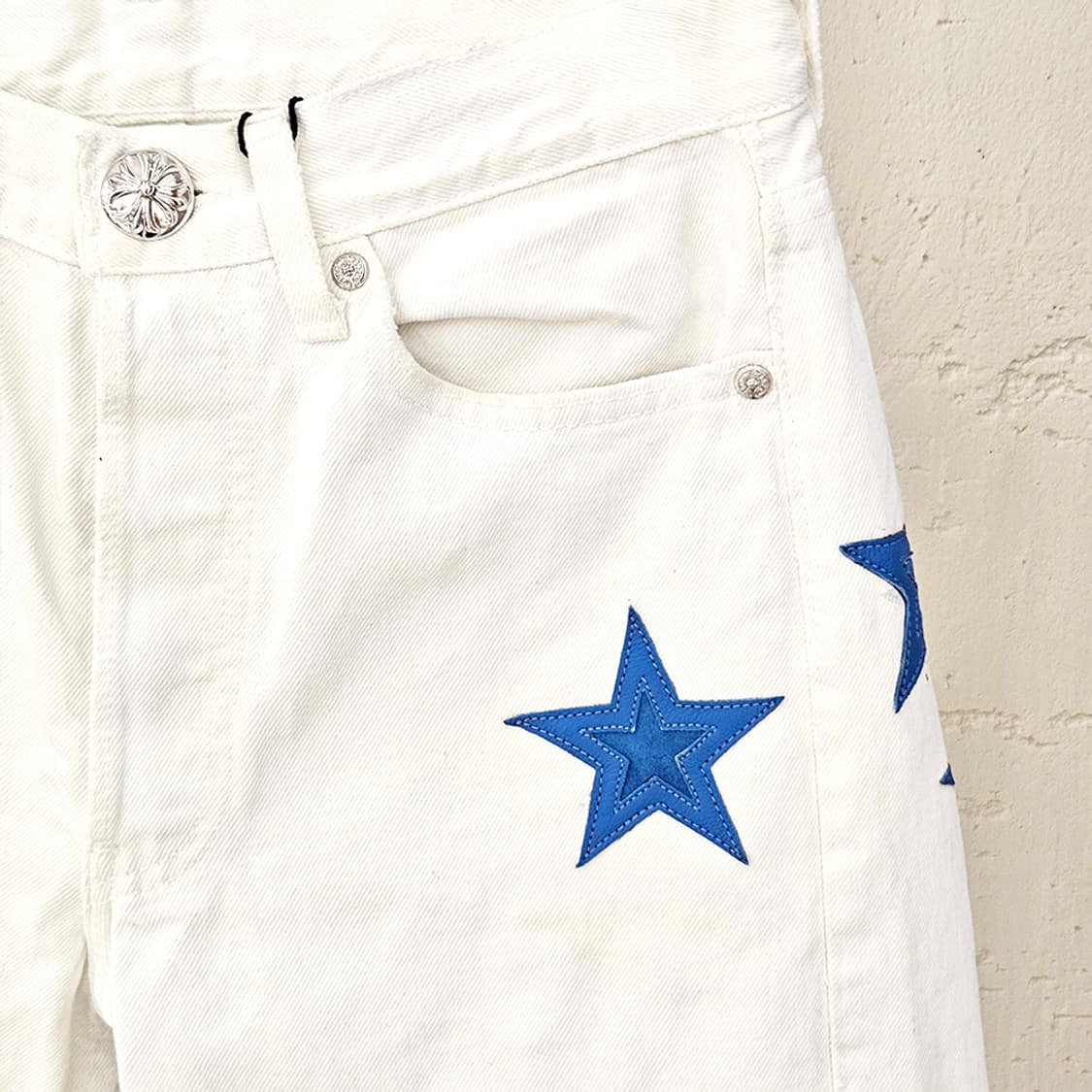 [25] 크롬하츠 스타패치 리바이스 화이트 데님팬츠 B1213C179 상품이미지5