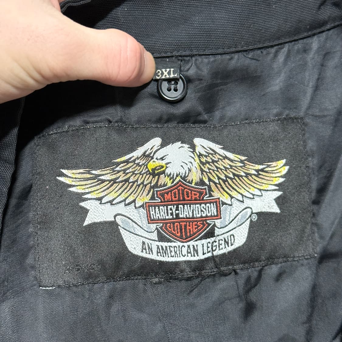 할리데이비슨 자수 디테일 빅 사이즈 나일론 집업 자켓 상품이미지8