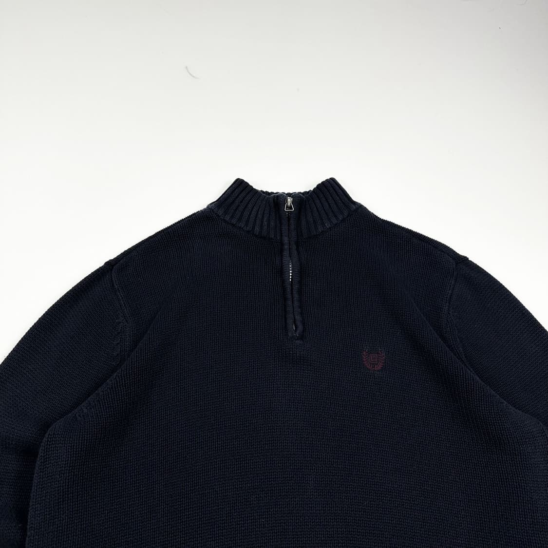 폴로 챕스 케이블 반집업 니트 (M) 상품이미지1