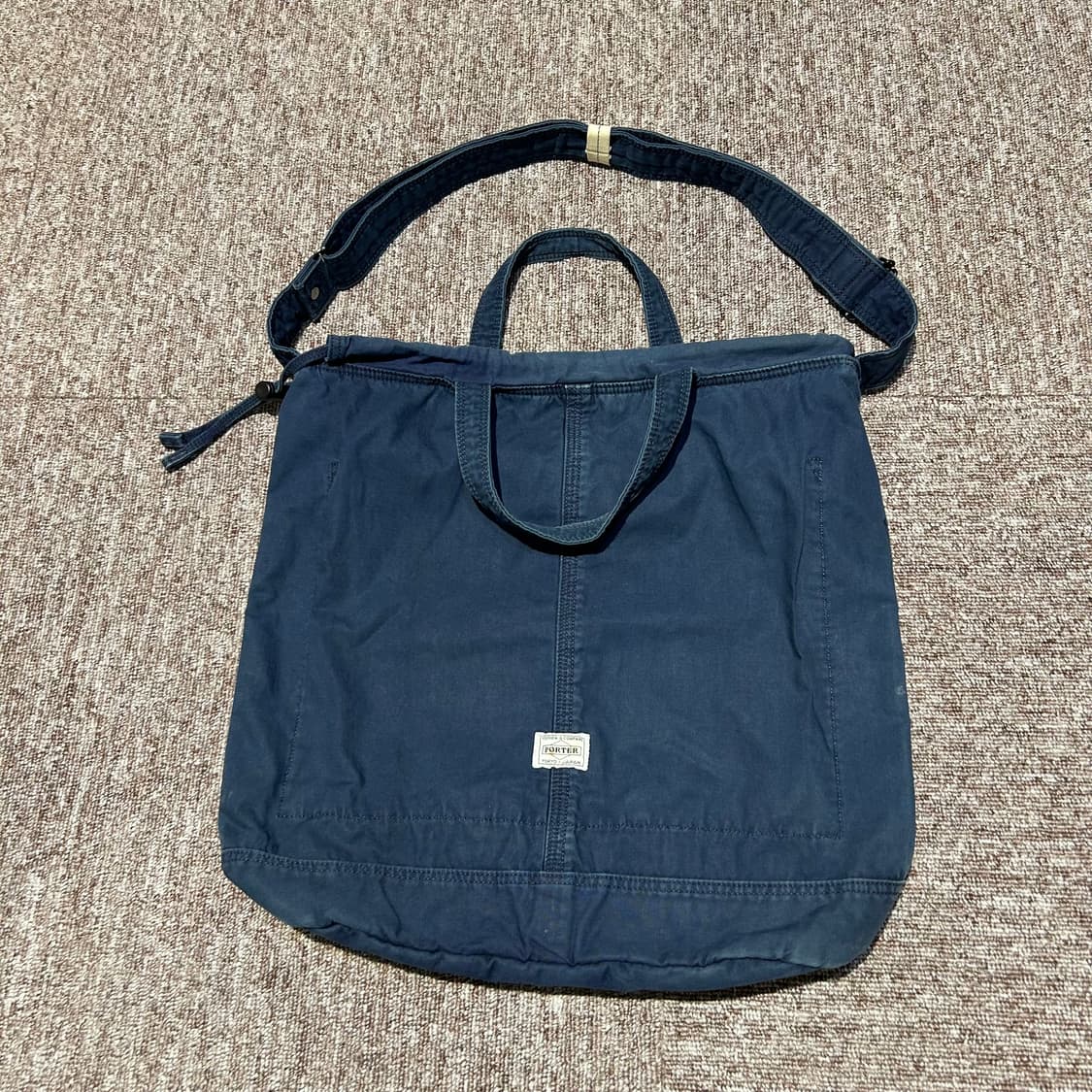 요시다 포터 네이비 코튼 숄더백 토트백 헬멧백  상품이미지1