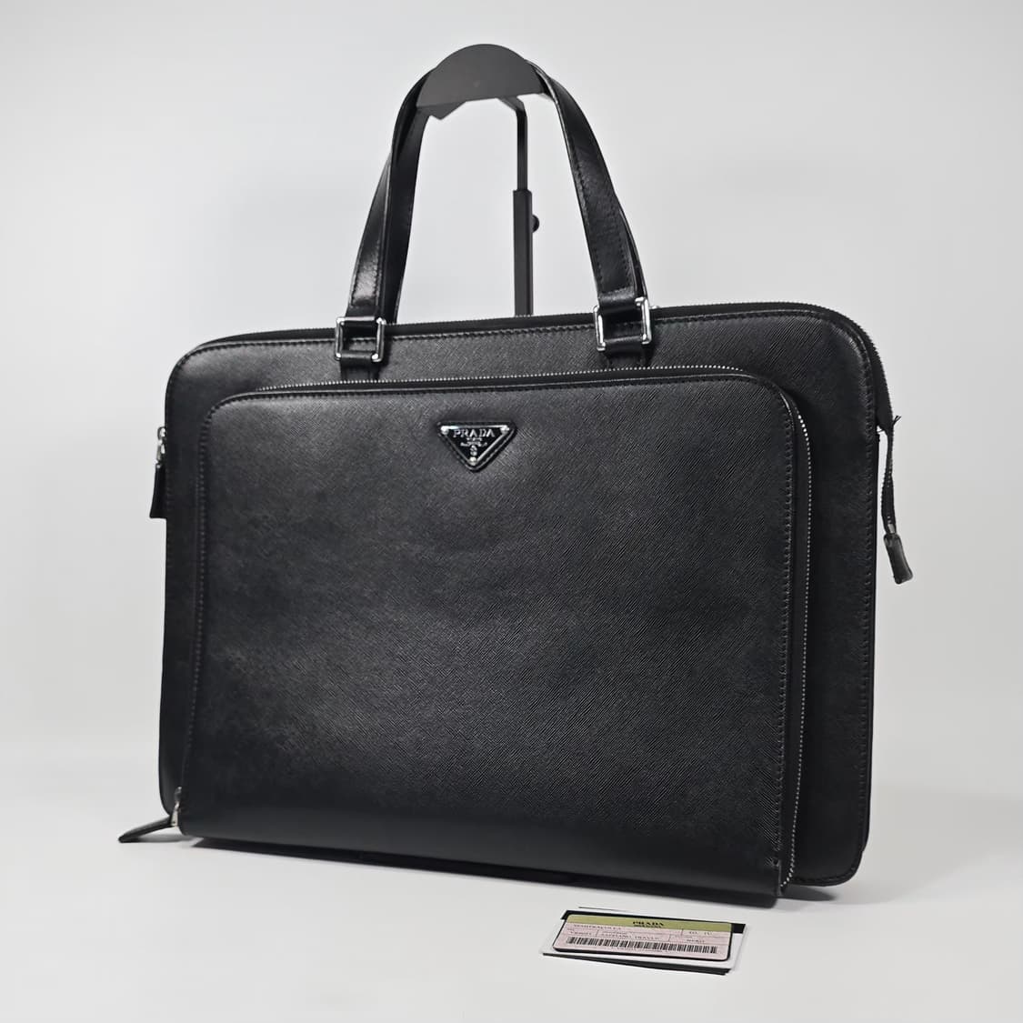 프라다 삼각로고 사피아노 브리프케이스 상품이미지1