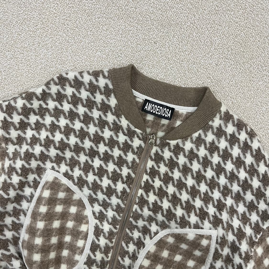 [F] AMODEDIOSA 아모데디오사 여성 크롭 니트 자켓 3979 상품이미지4