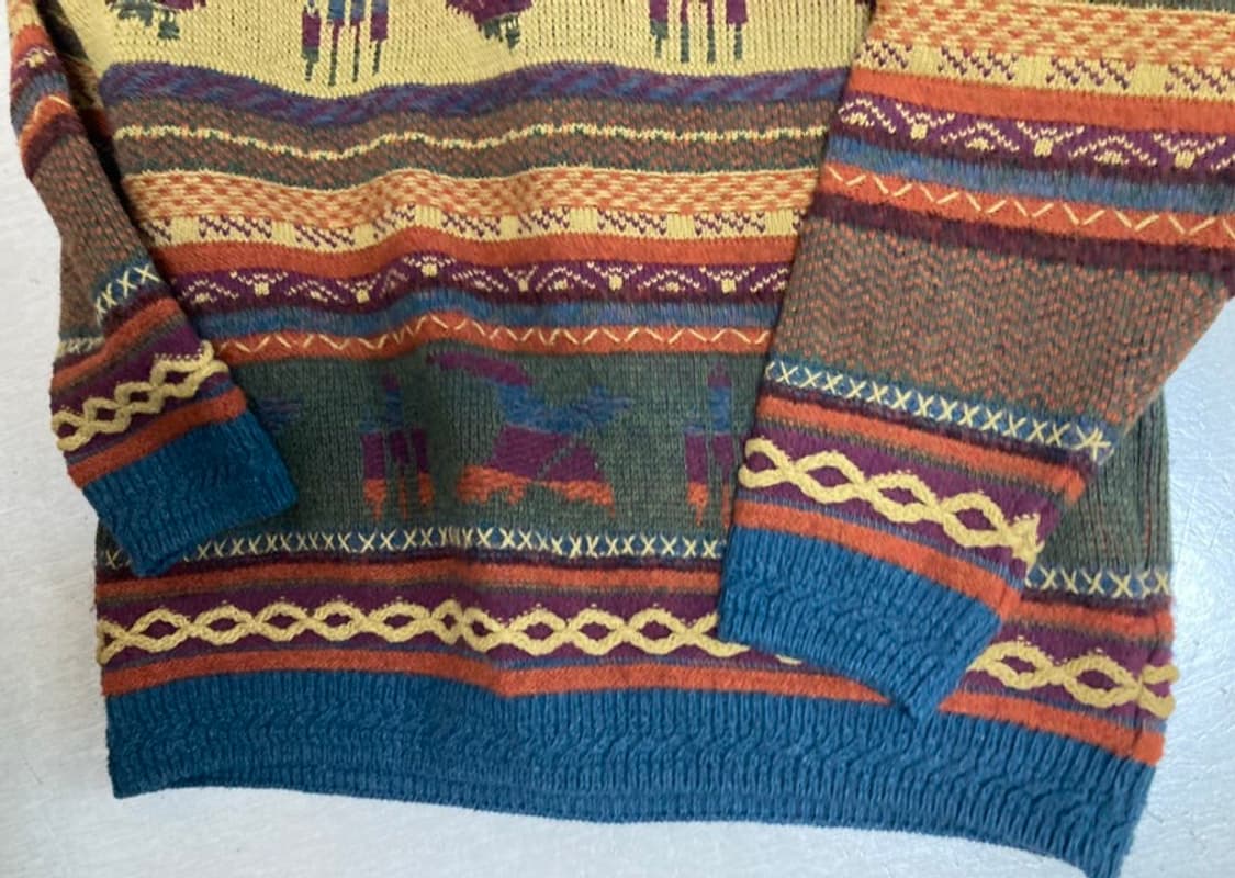 💥대장급/우주매물💥뉴질랜드 빈티지 반집업 니트/snowy peak 상품이미지5