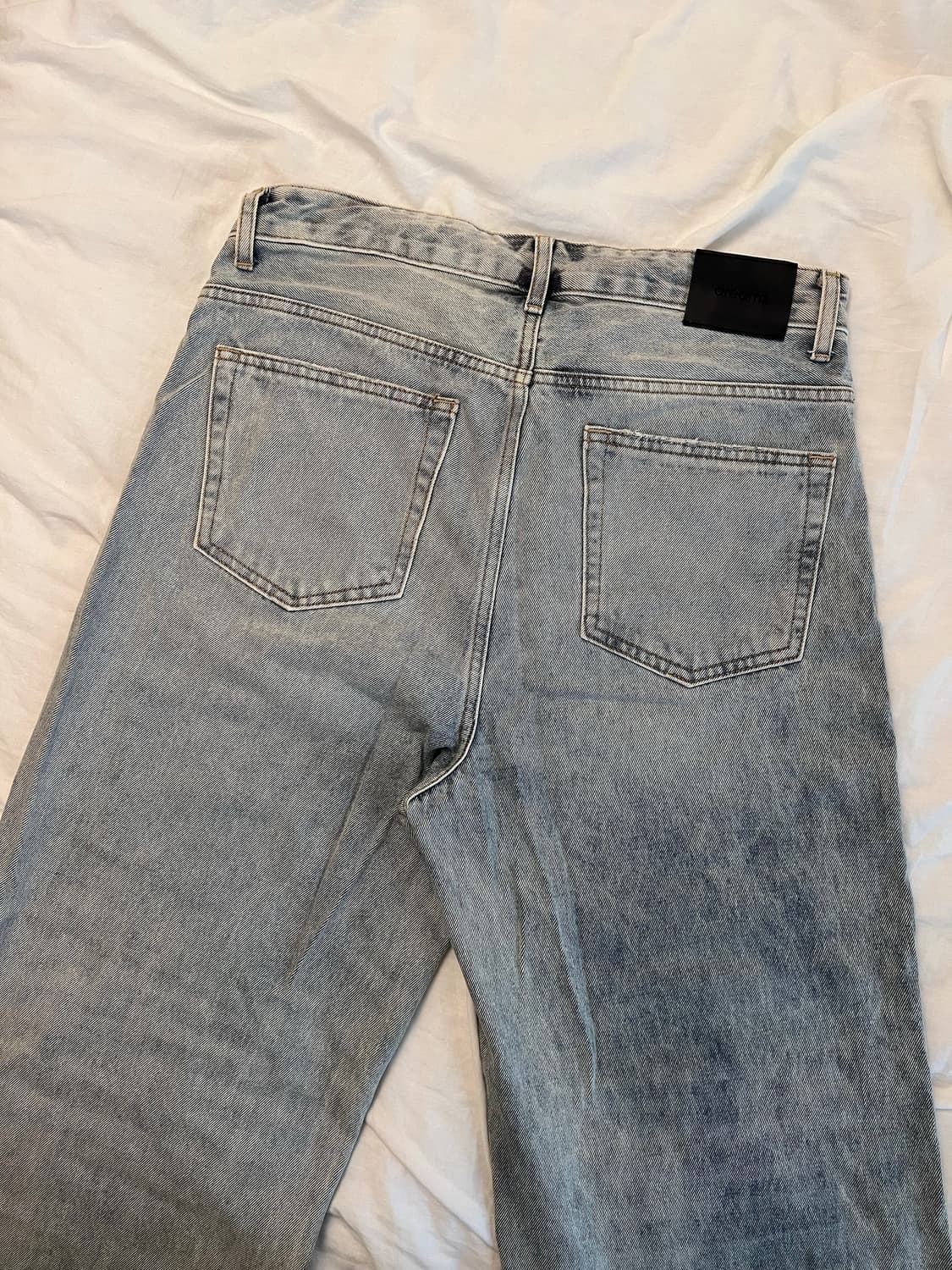 dreamzclo 워시드 와이드 레그 베기 데님 L(32) 상품이미지8