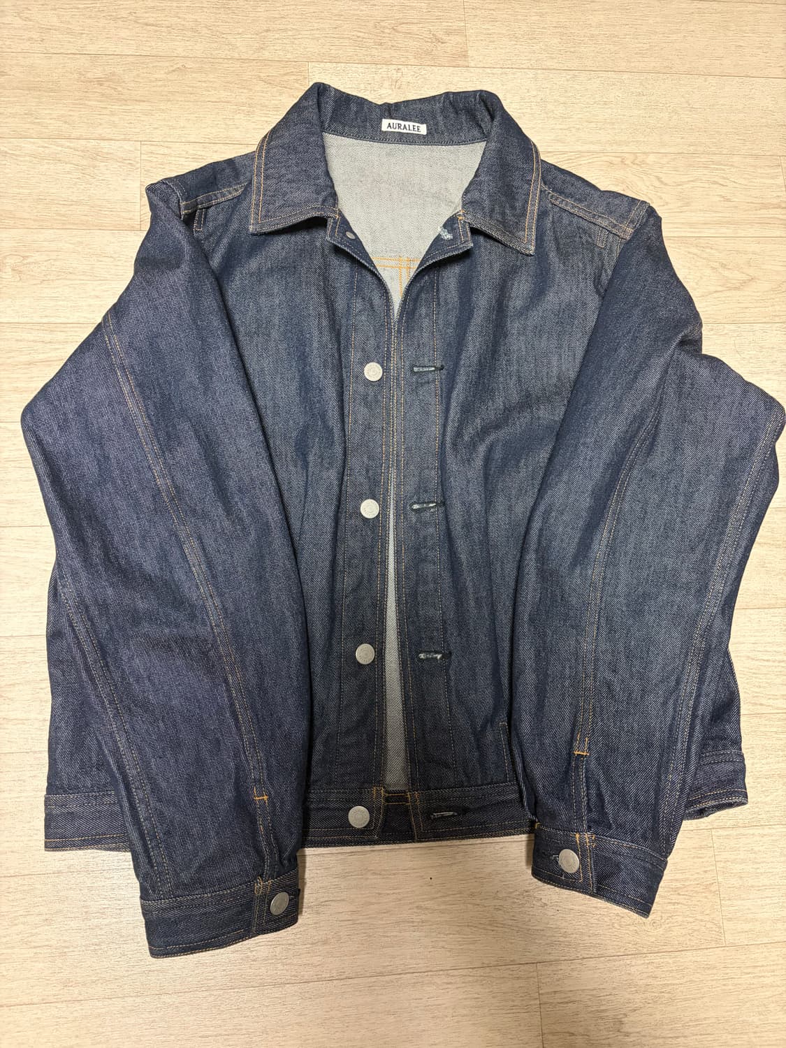 (4)오라리 하드트위스트 데님 블루종 상품이미지2