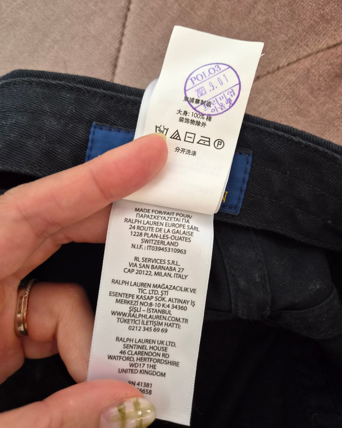 폴로랄프로렌 블랙 볼캡 캡모자 
 상품이미지6