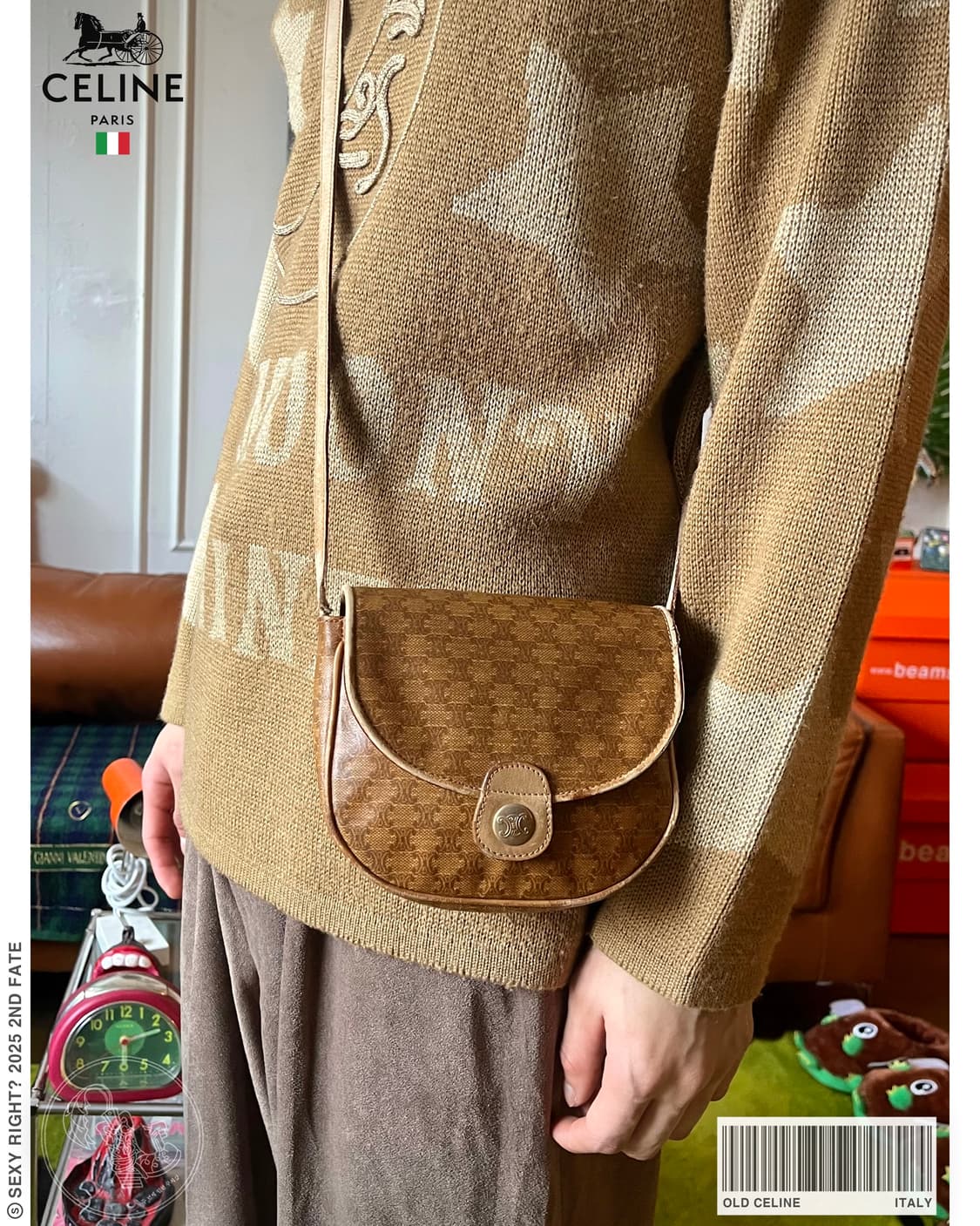 1980-90s Old CELINE Macadam Cross Bag 상품이미지1