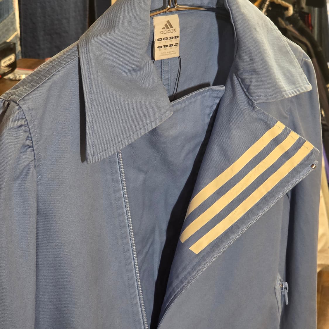 JPN 아디다스 스카이블루 코튼 라이더 자켓 상품이미지3