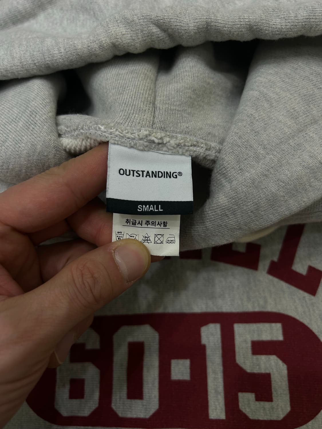 [S]아웃스탠딩 리버스위브 후드/멜란지그레이 상품이미지5