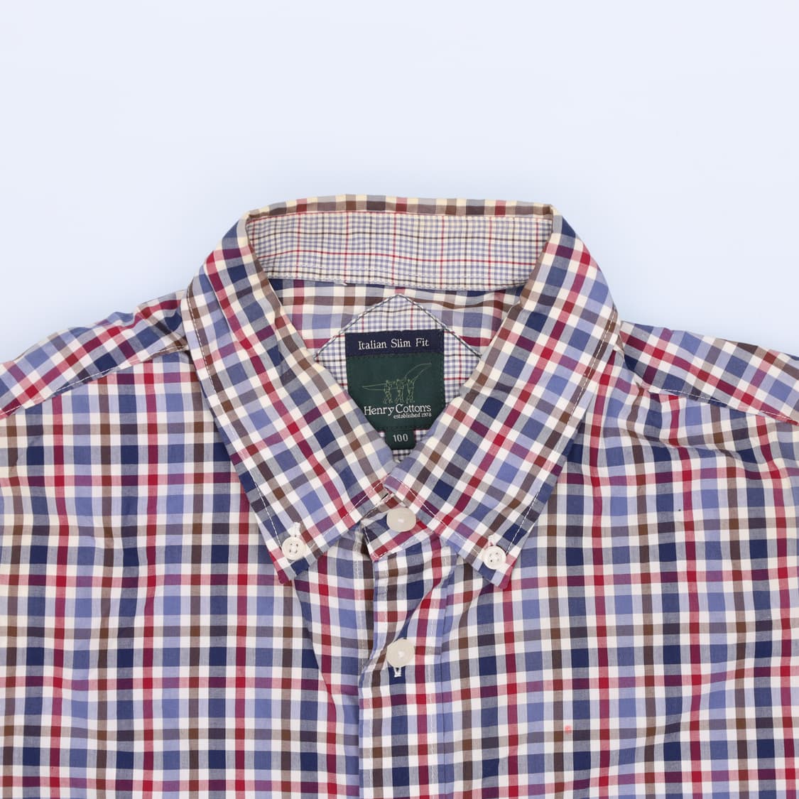 [100] 헨리코튼 체크 셔츠 남방 0114J 상품이미지3