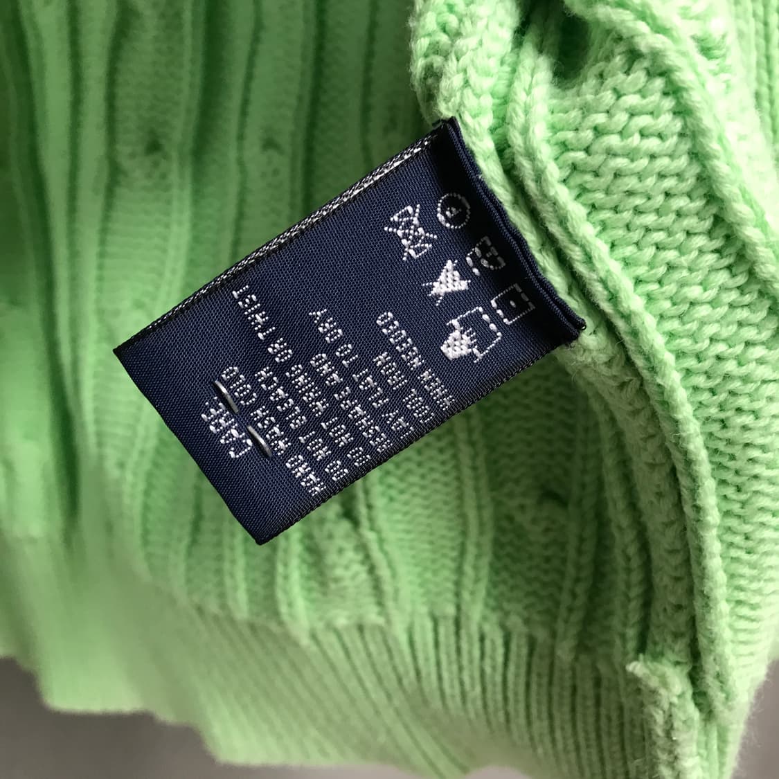 폴로 랄프로렌 케이블 니트 가디건 그린 L(W) 상품이미지6