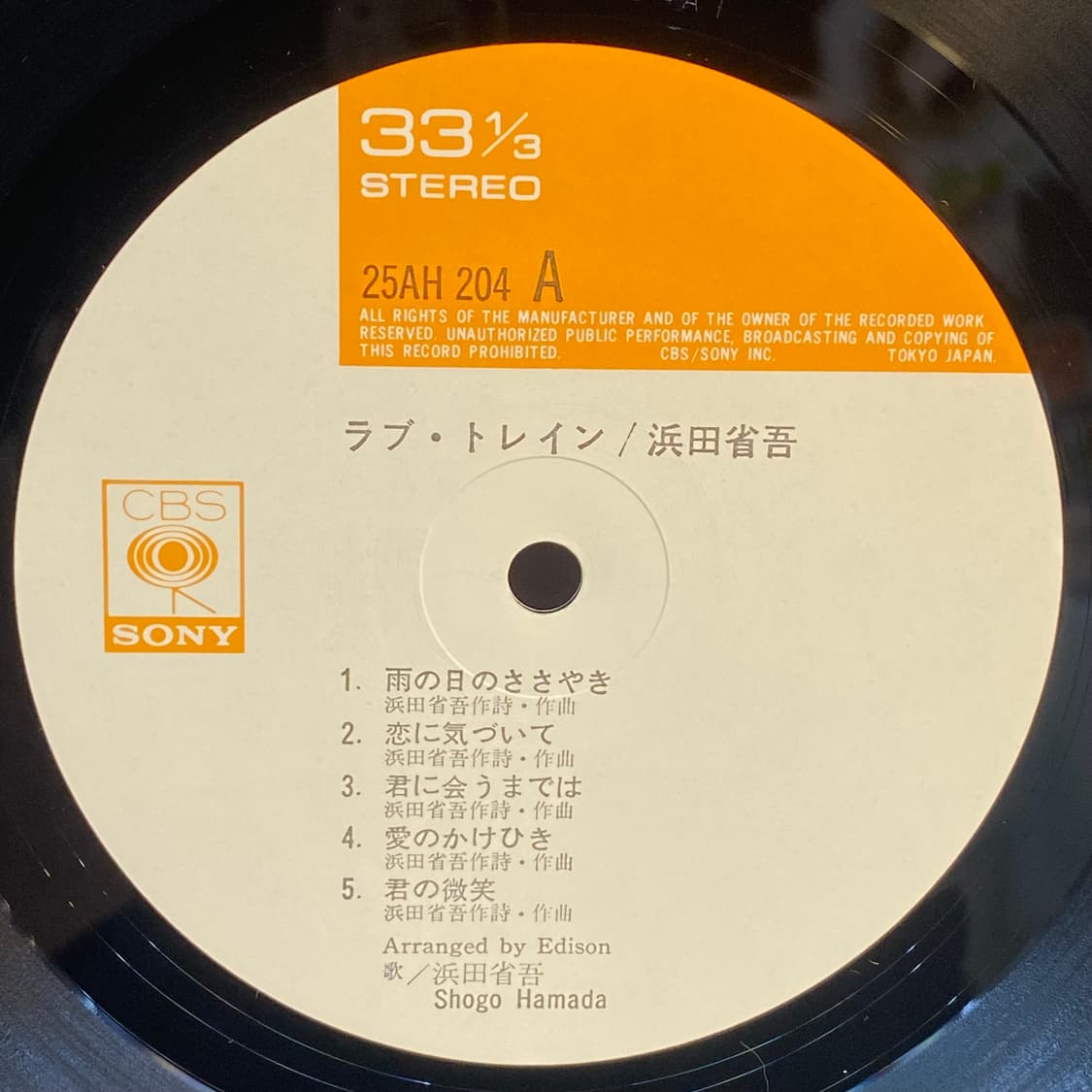 (LP) Shogo Hamada - Love Train 상품이미지4