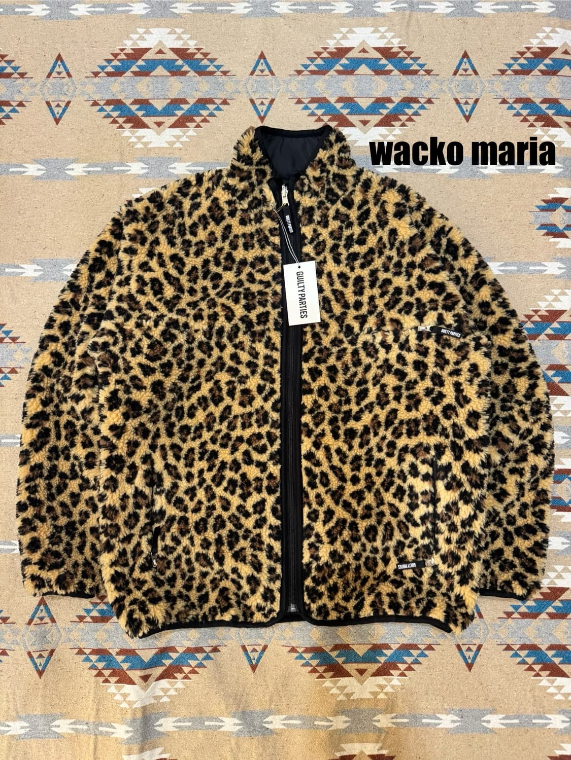 [M] 와코마리아 리버시블 레오파드 플리스 자켓  상품이미지1