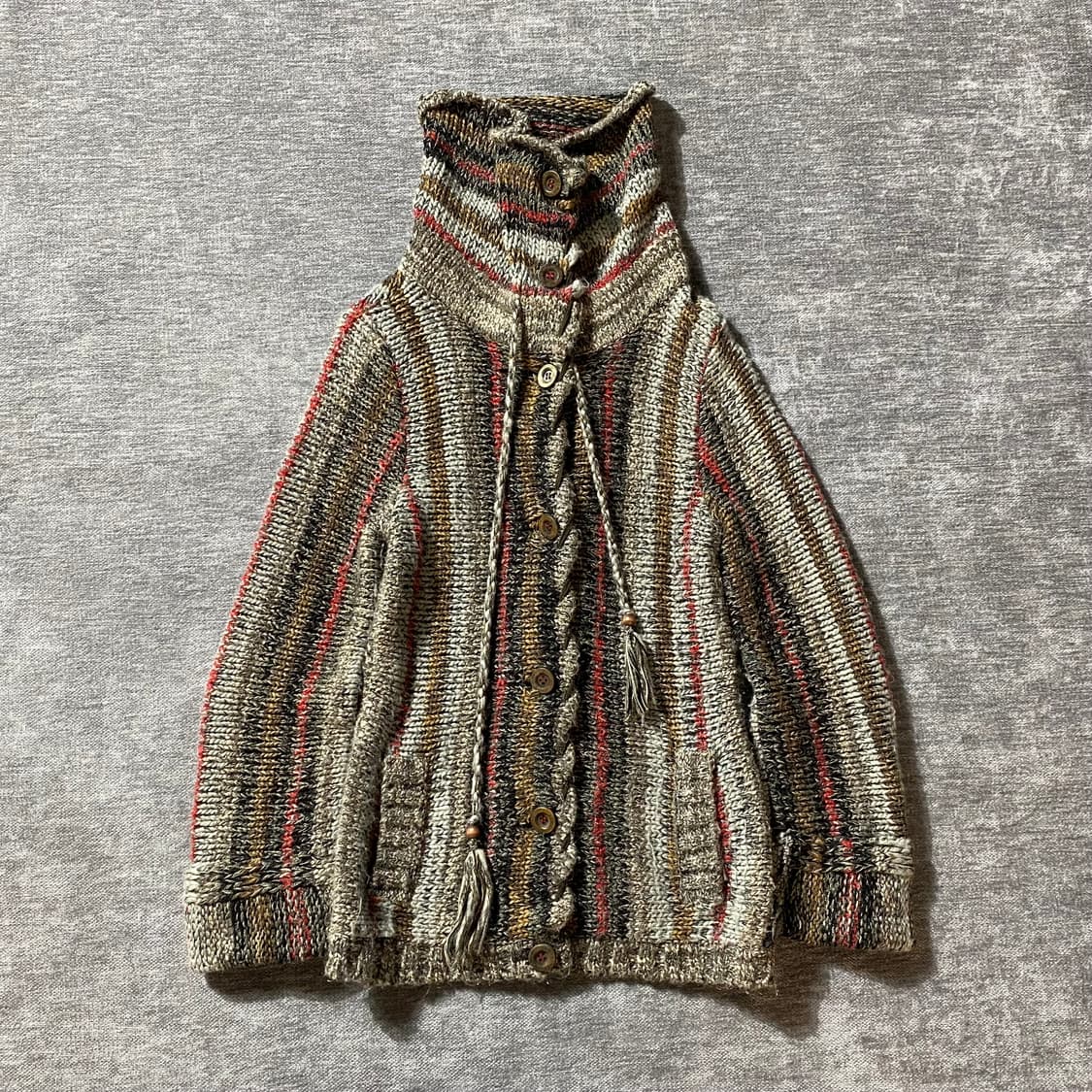 -Tankus 에스닉 하이넥 울 니트 상품이미지4