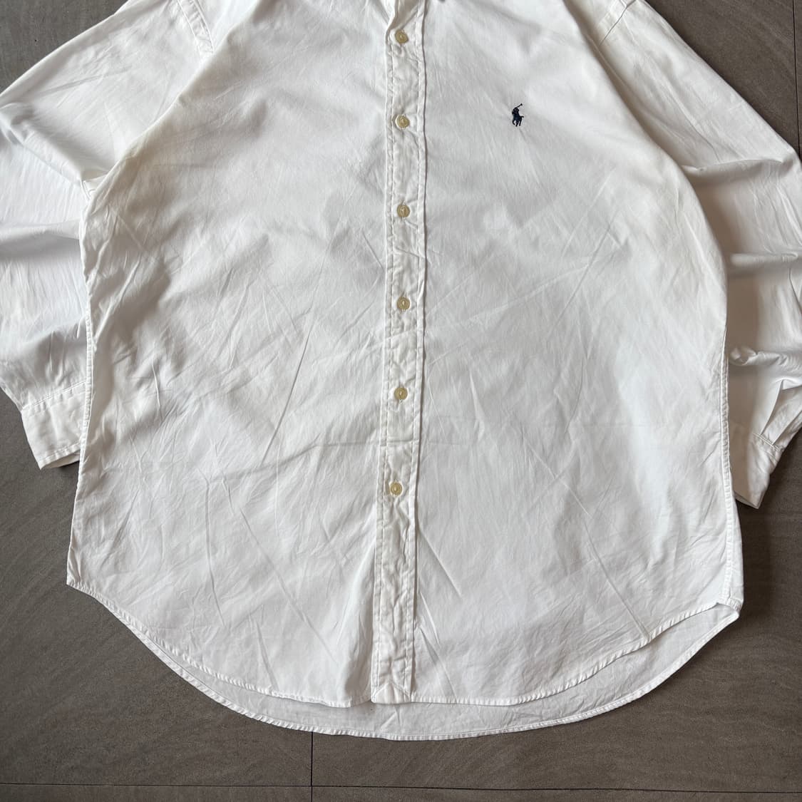 폴로 정품 화이트 클래식 포니 로고 포플린 셔츠 상품이미지4
