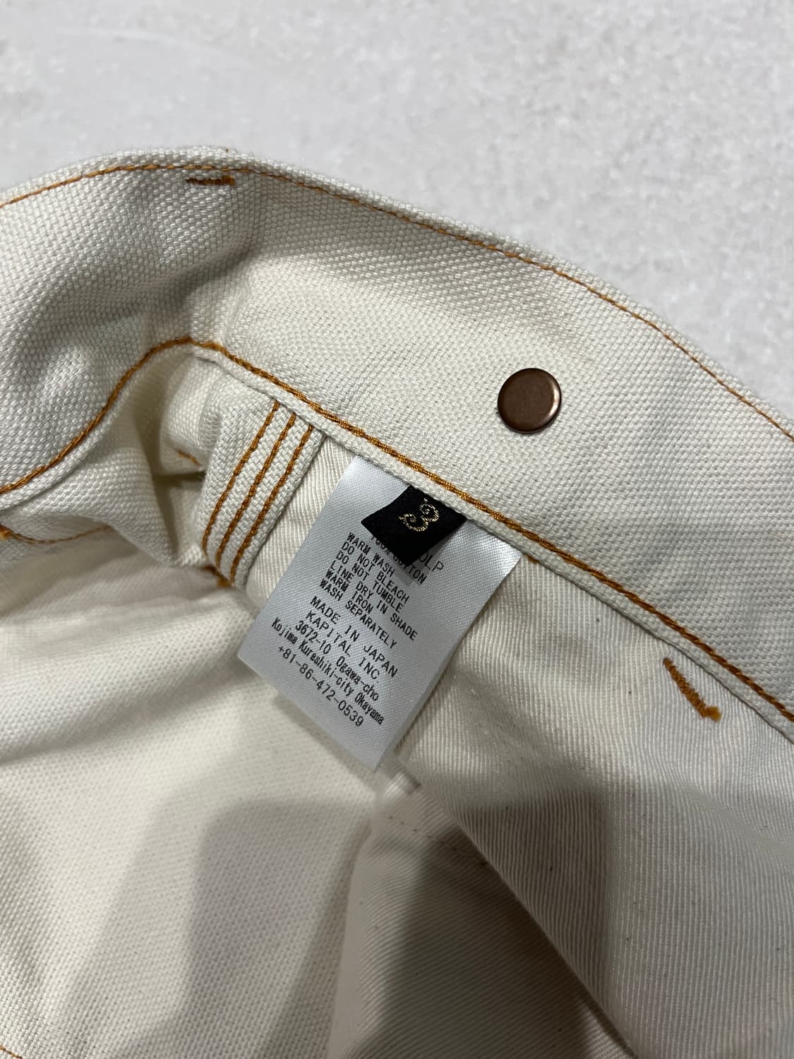 캐피탈 럼버팬츠 키나리 3사이즈 상품이미지5