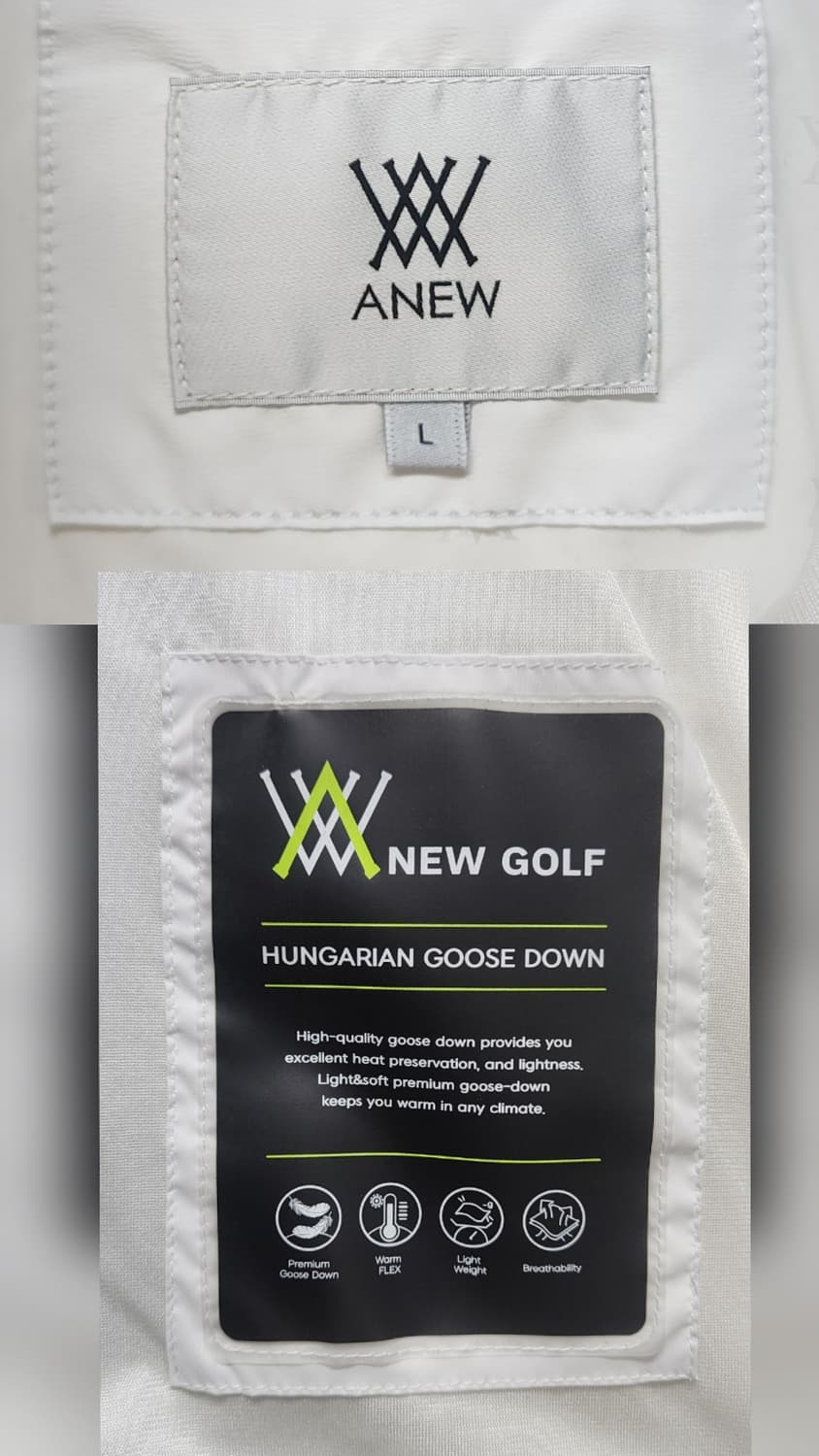 어뉴 남성 골프방풍니트 방풍자켓 100 튜브다운 하이브리드 자켓 XD76 상품이미지5