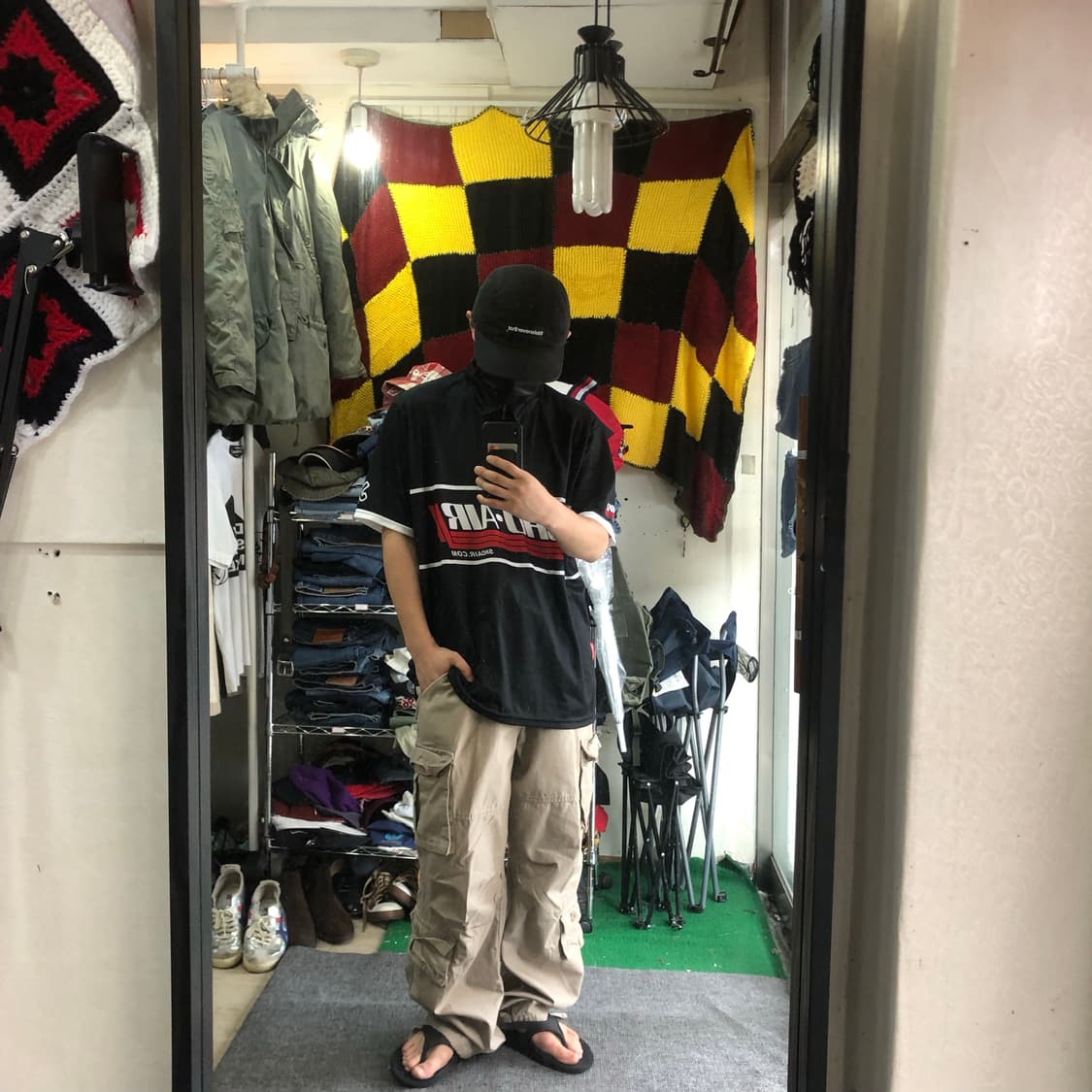 [L] Vintage 멀티포켓 카고 와이드 팬츠 상품이미지9