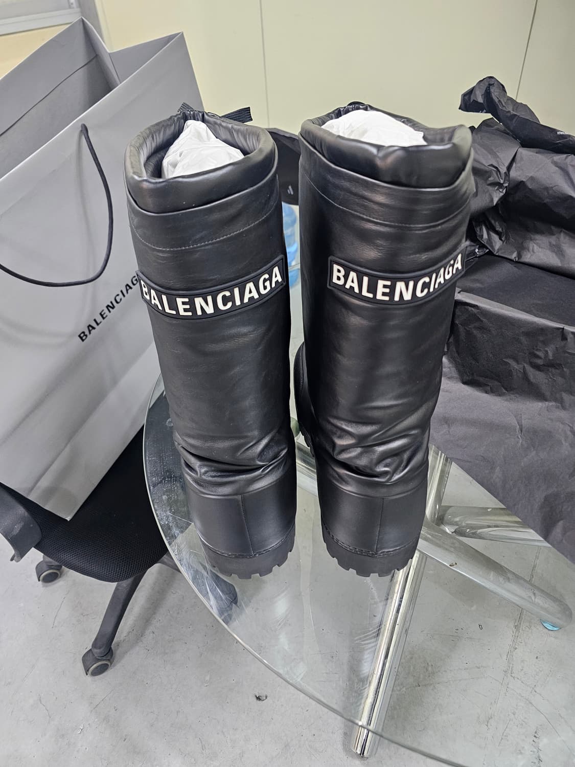 발렌시아가 알래스카 스키웨어 래더 하이부츠 블랙 39~40사이즈 상품이미지7