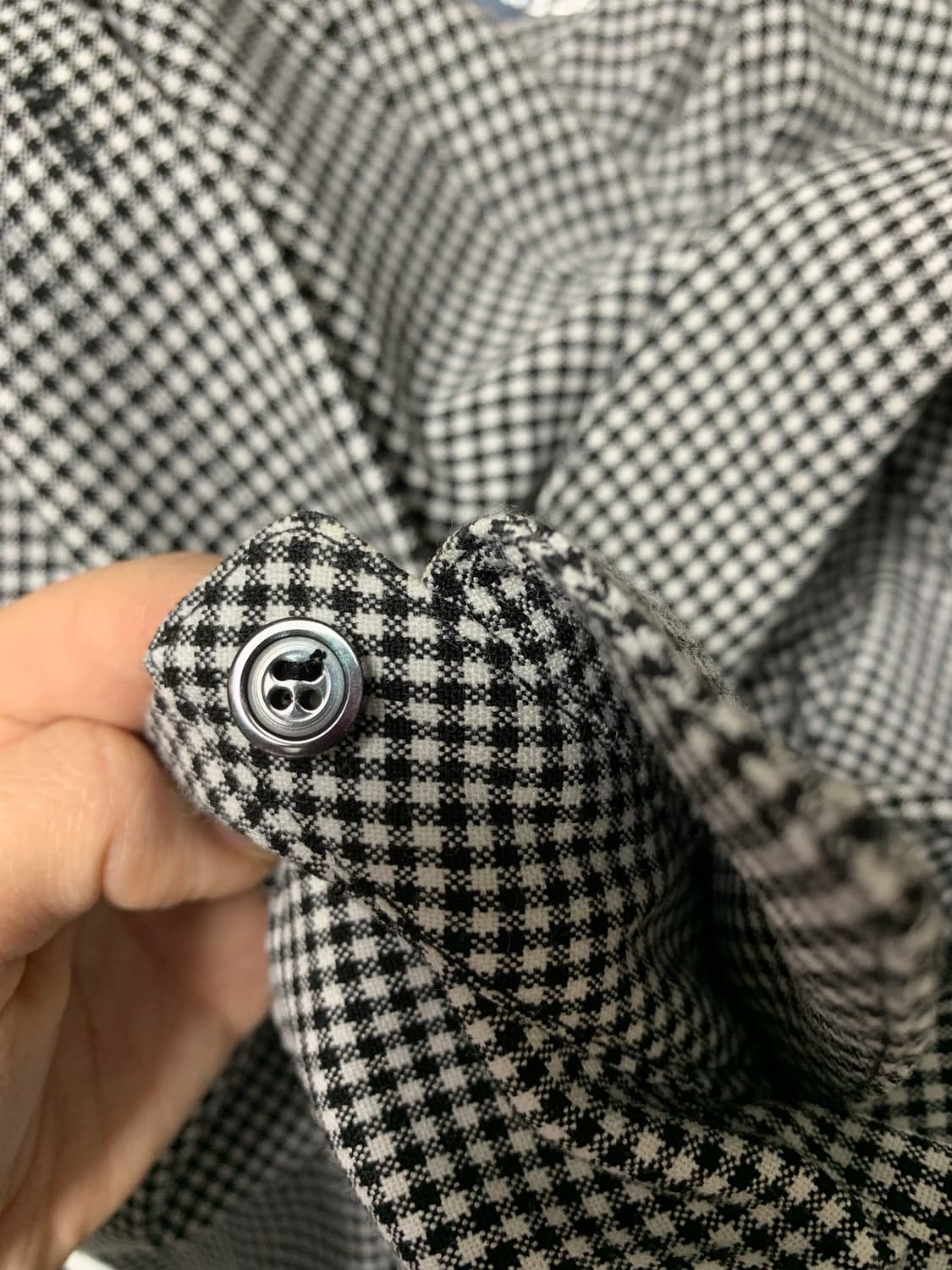 쉬이즈큐트 제인셔츠 체크 블랙 상품이미지3