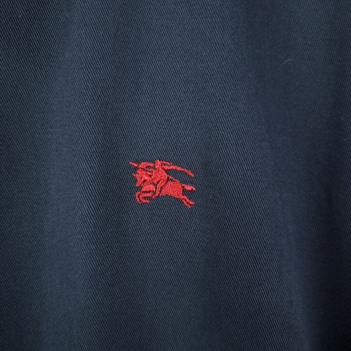 [버버리] 로고 자수 집업 블루종 자켓 네이비 P01529 상품이미지7