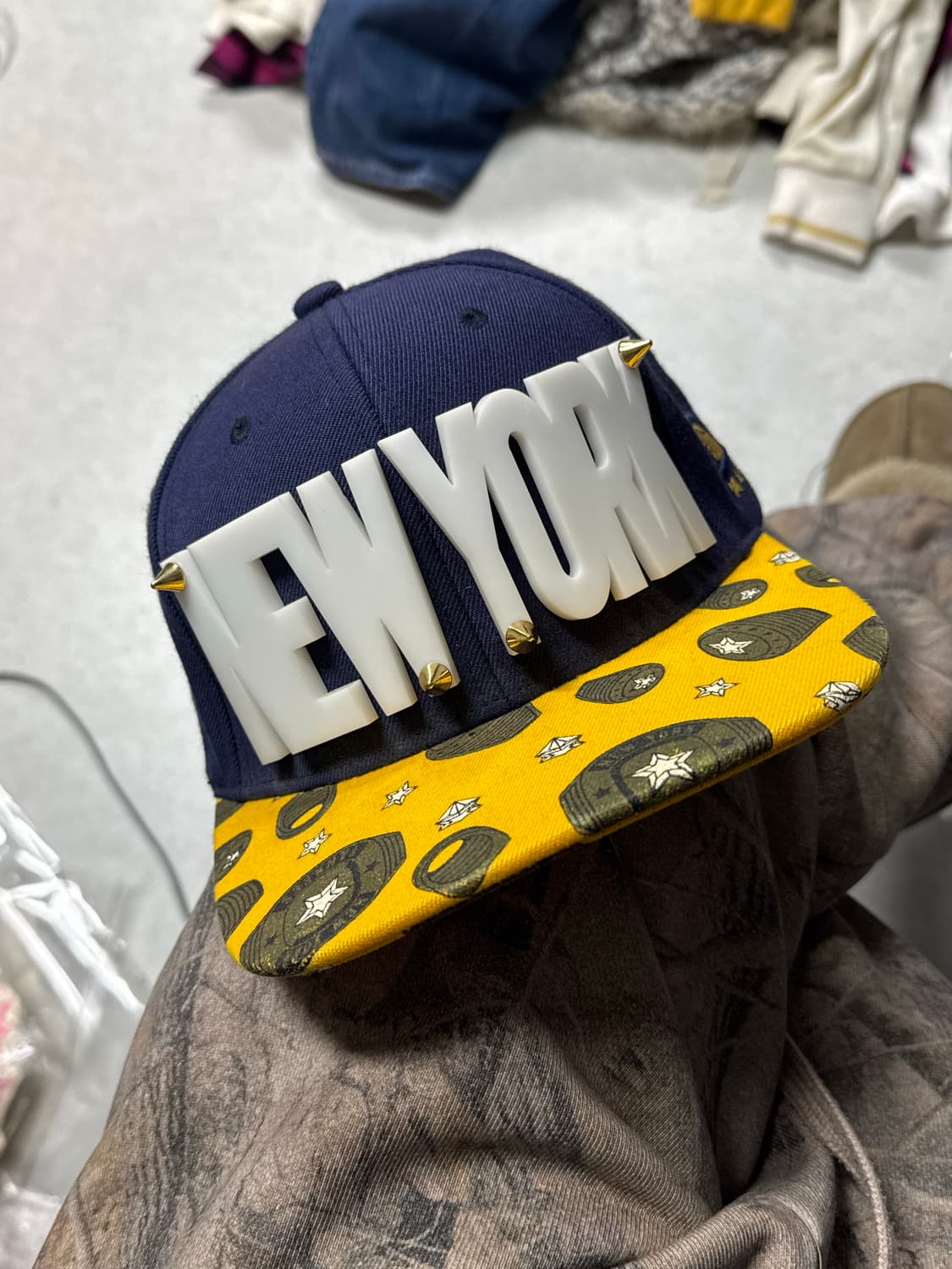 I ❤️NEWYORK 아크릴로고 스터드 스냅백 상품이미지3