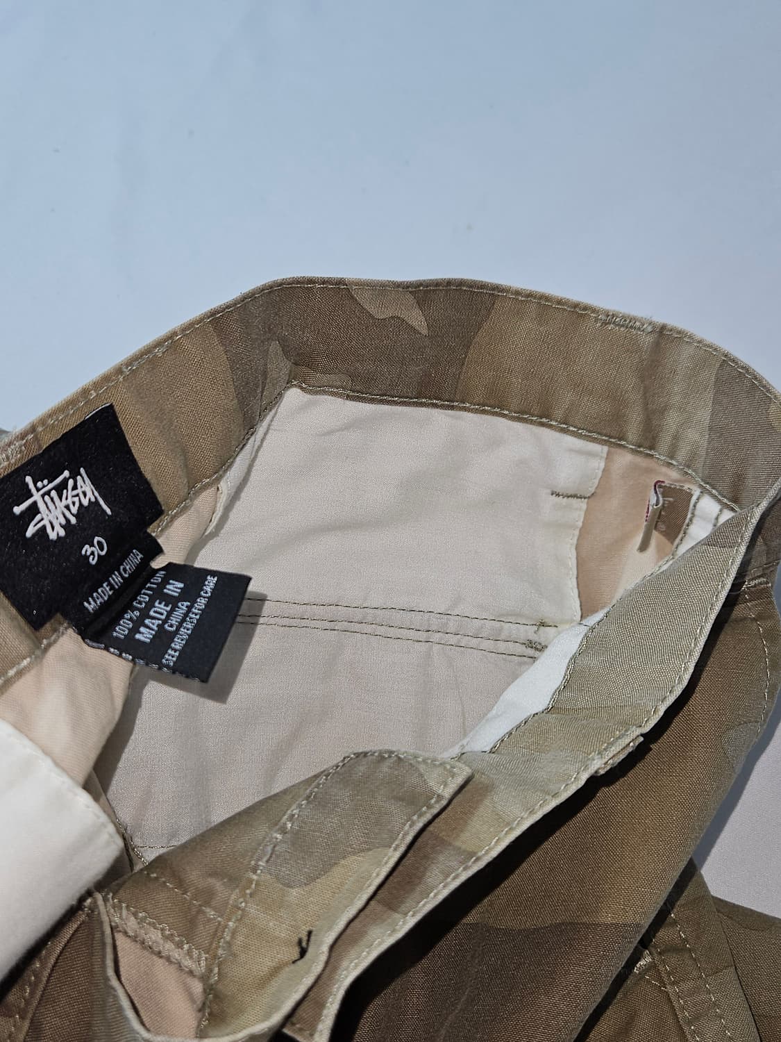 스투시 stussy 데저트 카모 카고팬츠 코튼 워크팬츠 바지 30 정품 상품이미지5