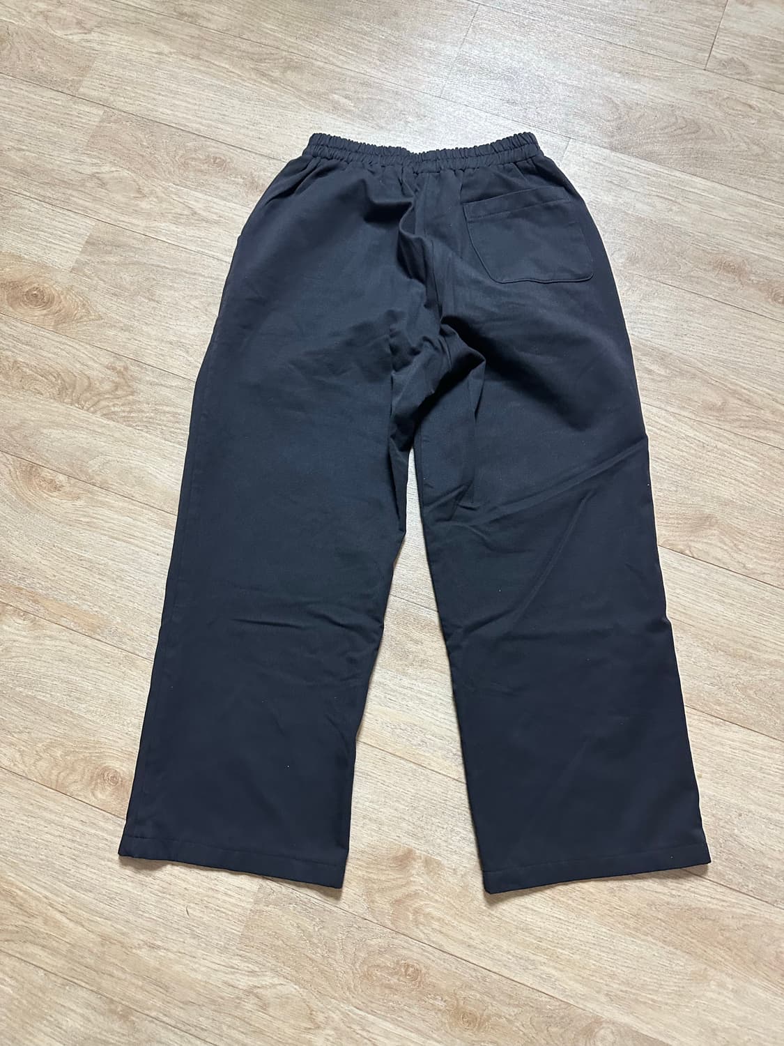 굿라이프웍스 이지 와이드 밴딩 슬랙스 블랙 팬츠 바지 기모 상품이미지4