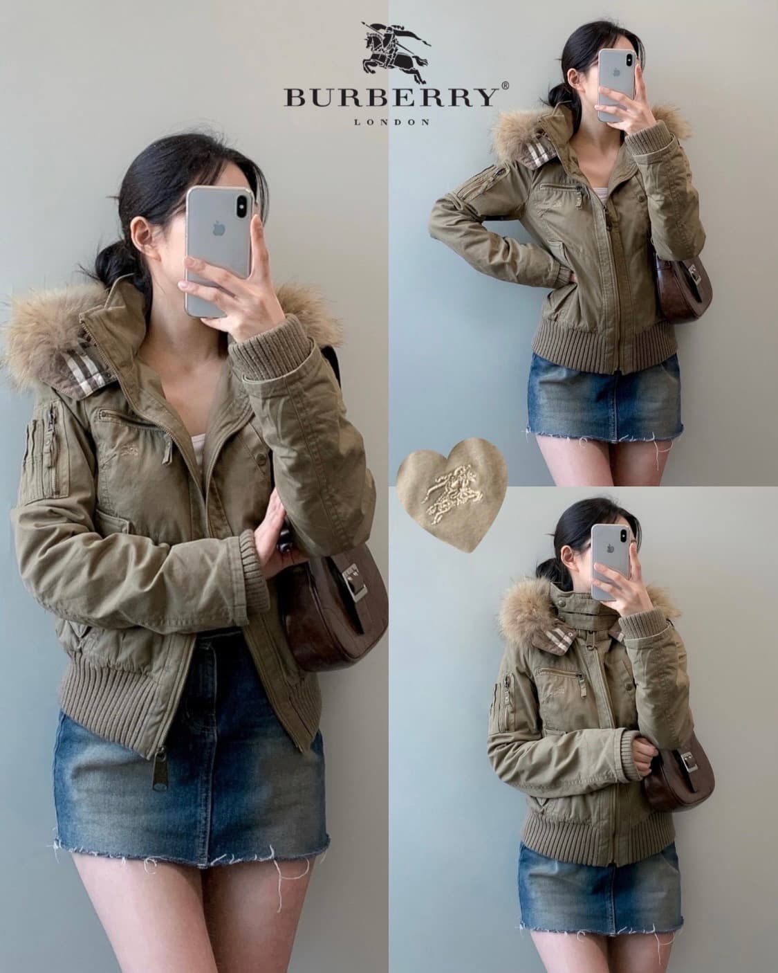 버버리 퍼 자켓 상품이미지1