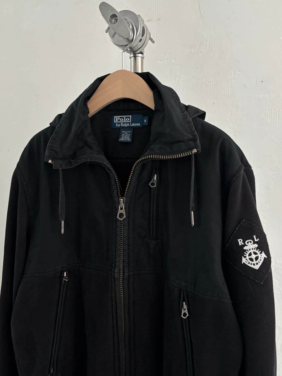 Polo 폴로 랄프로렌 RL 블랙 후드 자켓 상품이미지5