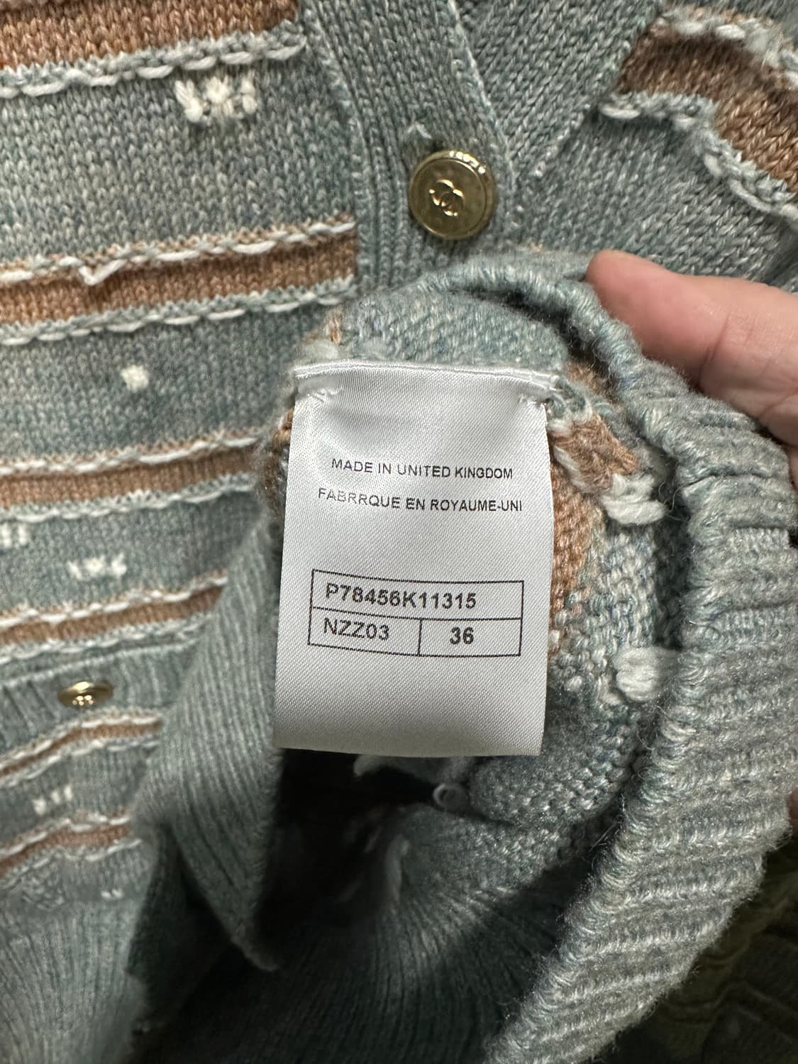 샤넬 가디건 36사이즈 상품이미지8