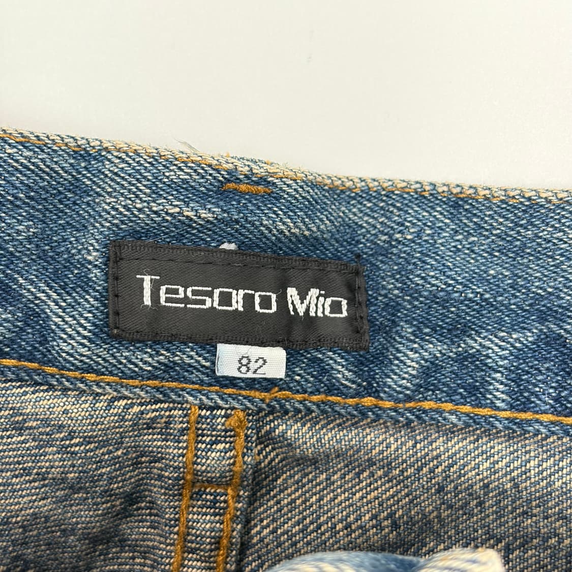 tesoro mio 커브드 데님 팬츠 청바지 상품이미지4