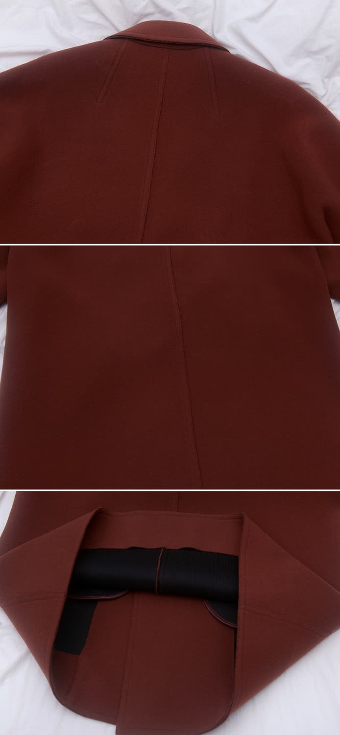 우영미 울캐시미어 핸드메이드 심플 오버코트 (100-105+) 상품이미지5