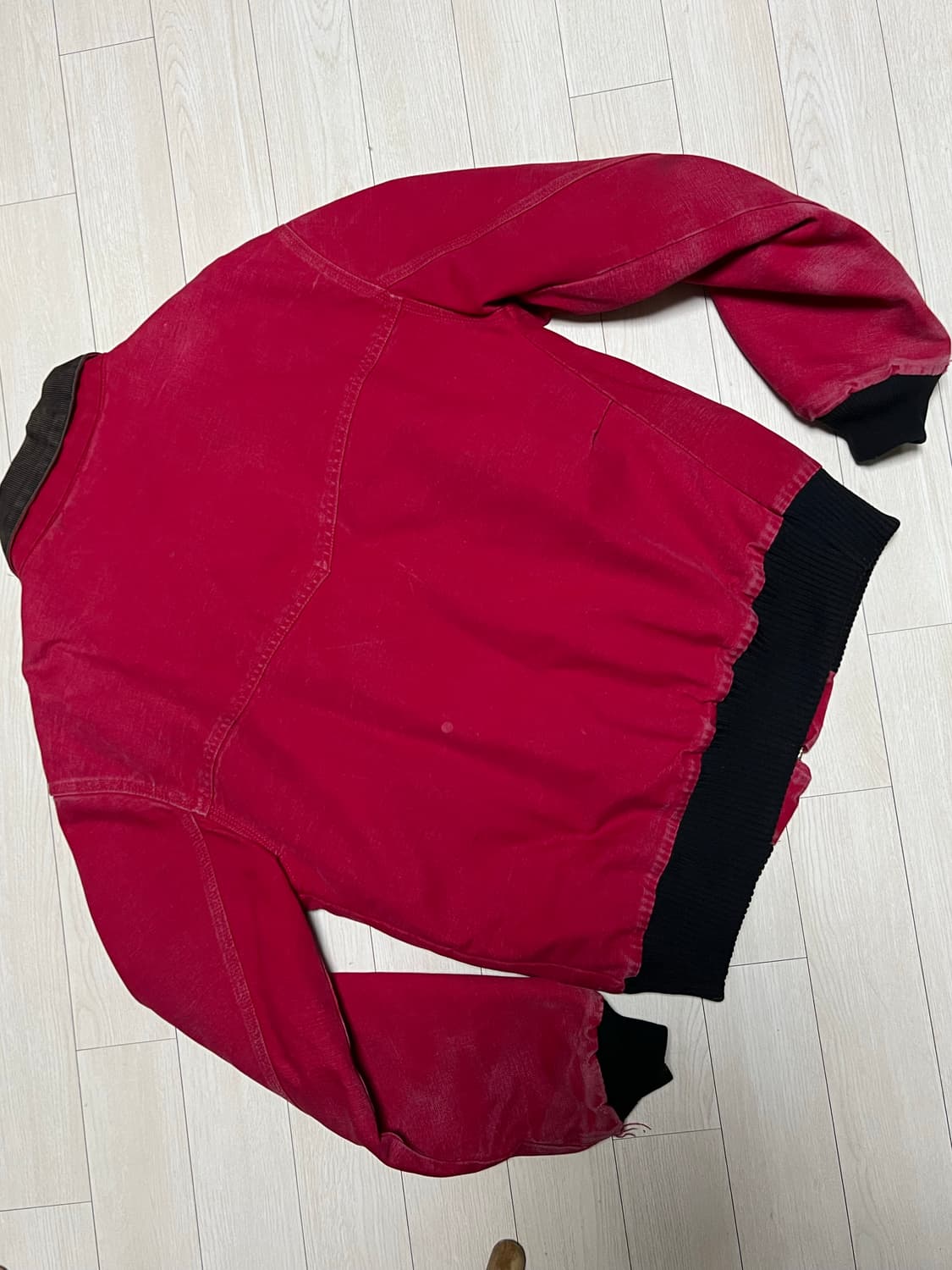 90s칼하트J14산타페자켓레드 L사이즈 상품이미지7